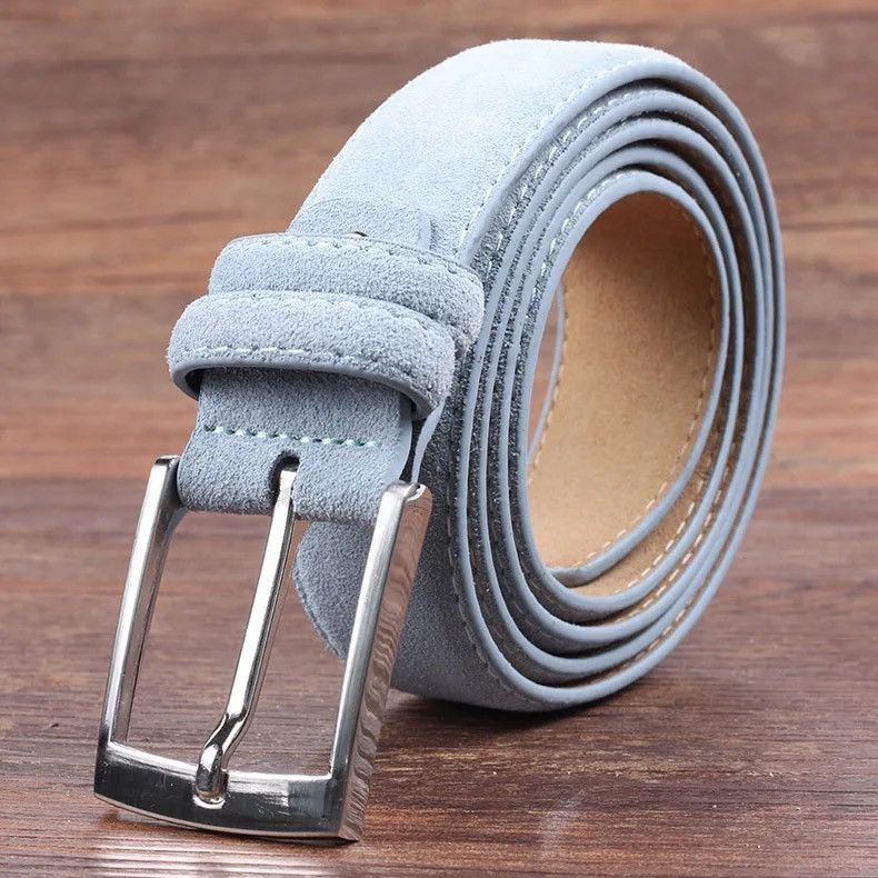Designer 105 cm Sude and Leather Belts Size ONE SIZE - 2 Thumbnail