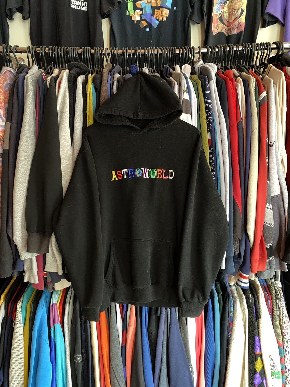 Travis Scott VINTAGE ASTROWORLD WISH YOU WERE HERE HOODIE Y2k Size US XL / EU 56 / 4 - 1 Thumbnail