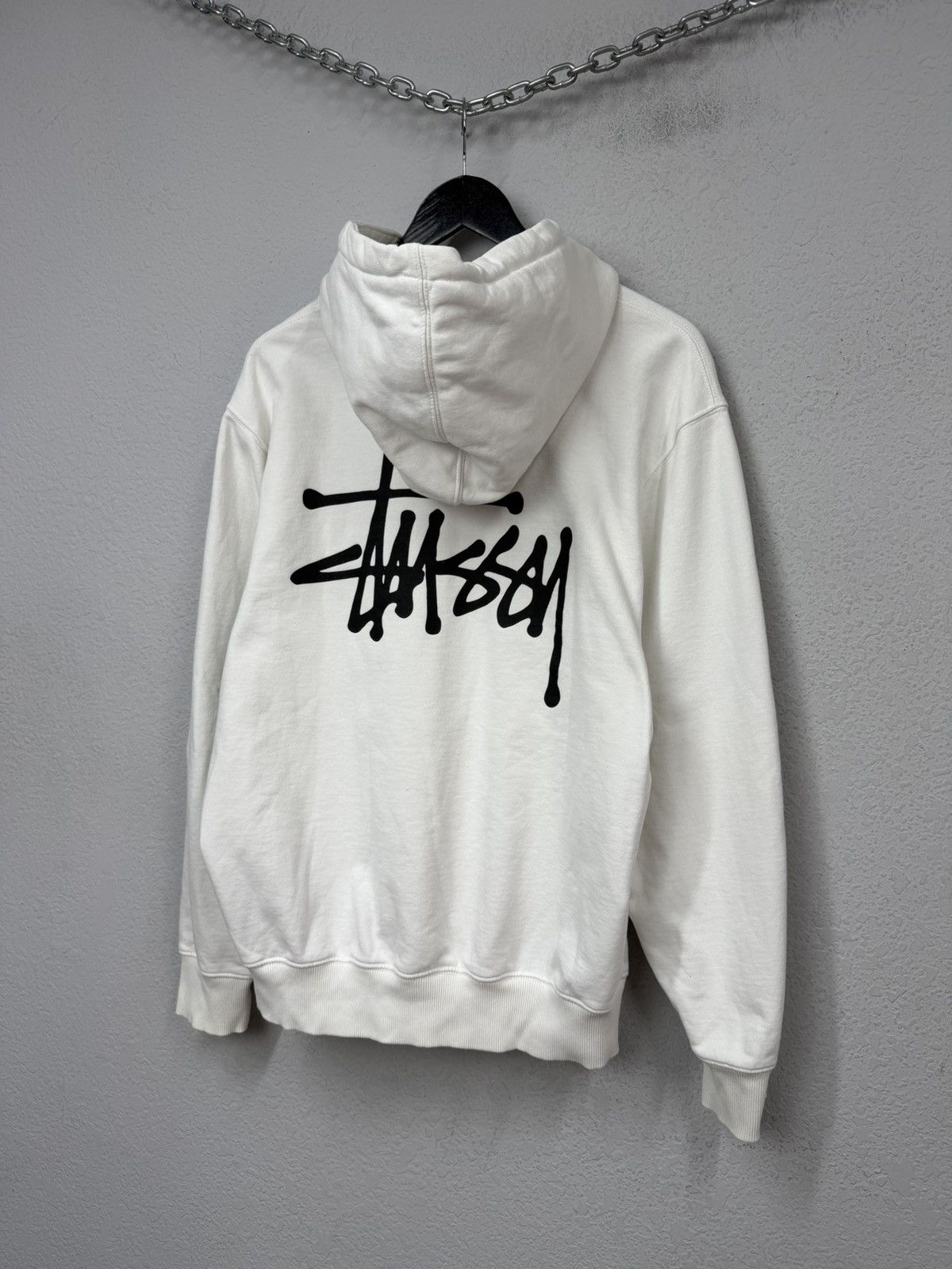 Stussy Vintage Stussy Big Logo Hoodie Boxy White Y2K Archive Size US M / EU 48-50 / 2 - 9 Thumbnail