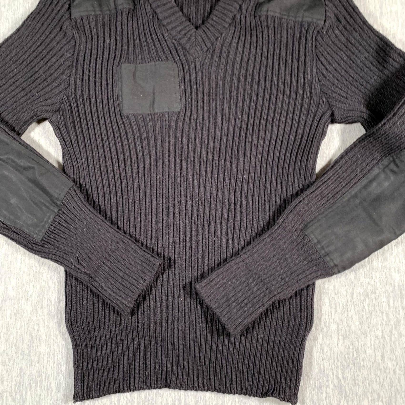 Commando Mens Sweater Brigade Quartermasters Black Wool Commando Military England 42 Size US L / EU 52-54 / 3 - 3 Thumbnail