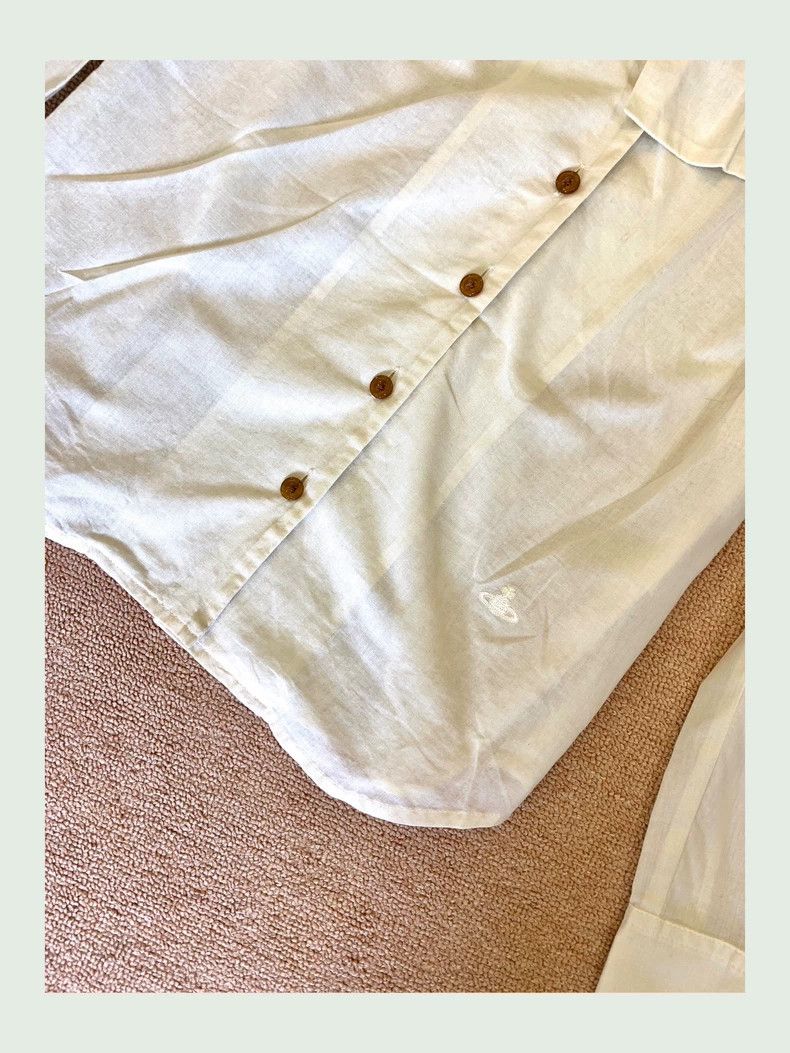 Vivienne Westwood Vivienne Westwood Striped Shirt, Vintage Secondhand Size L / US 10 / IT 46 - 5 Thumbnail