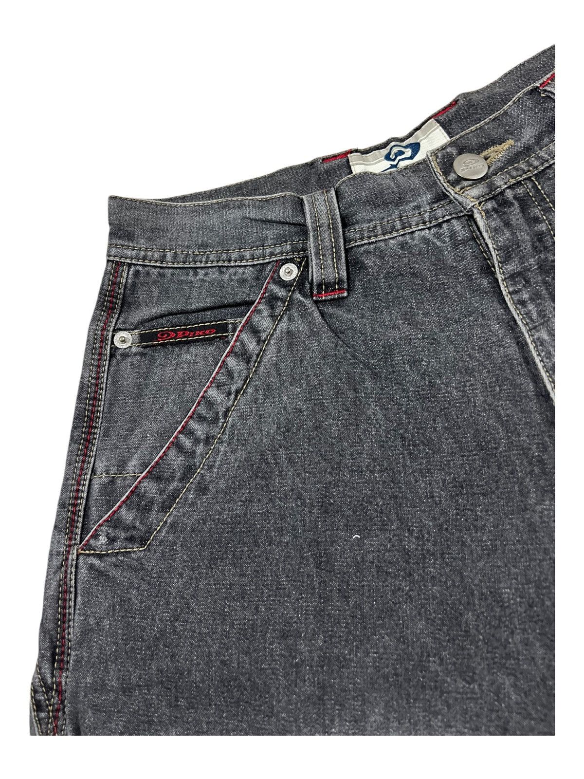 Ed Hardy Y2K Piko Big Pockets Embroidery Baggy Oversize Painter Jeans Size US 27 - 7 Thumbnail