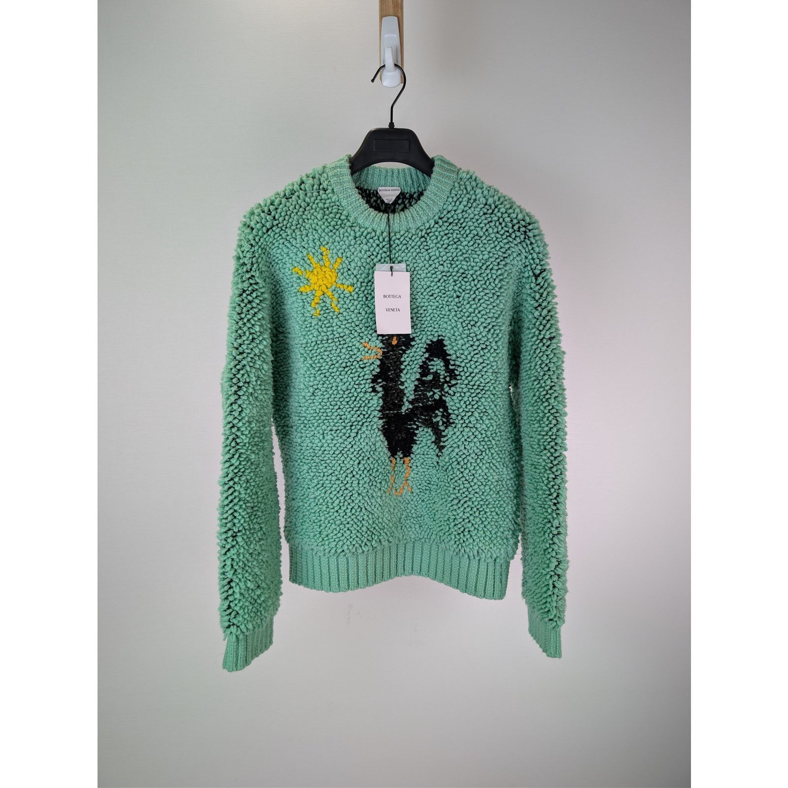 Bottega Veneta o1rshd1 Animal Jacquard Sweater HW Graphic in Siren Size US S / EU 44-46 / 1 - 1 Thumbnail
