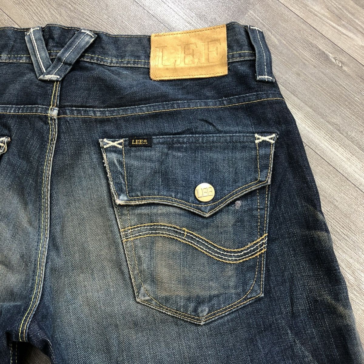 If Six Was Nine × Le Grande Bleu (L.G.B.) × Lee 1990s LEE Faded Bootcut Flared Jeans Size US 37 - 14 Thumbnail