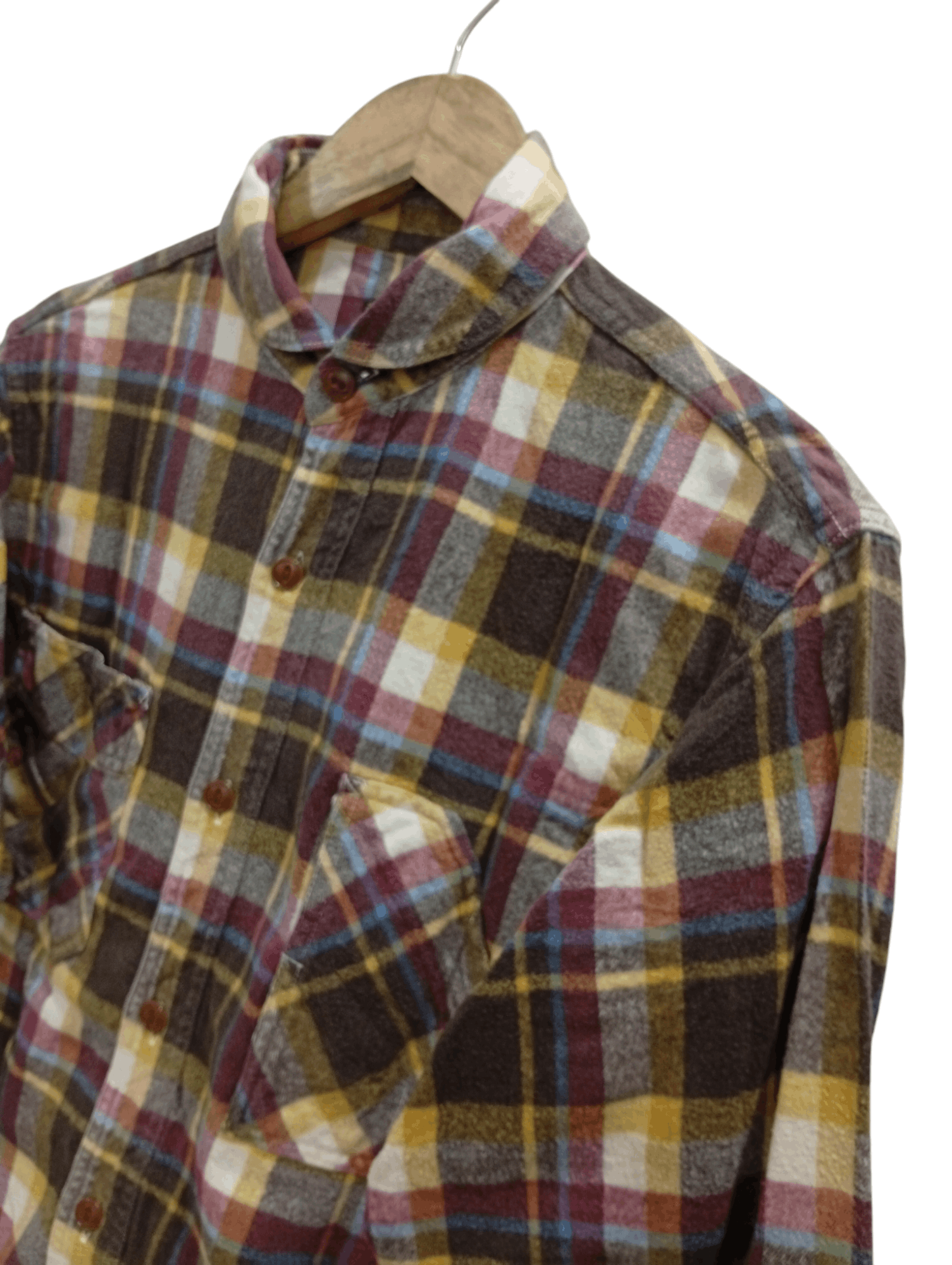 Cushman × Japanese Brand × Vintage 🔥🔥Cushman Plaid Flannel Shirt Size US M / EU 48-50 / 2 - 10 Thumbnail