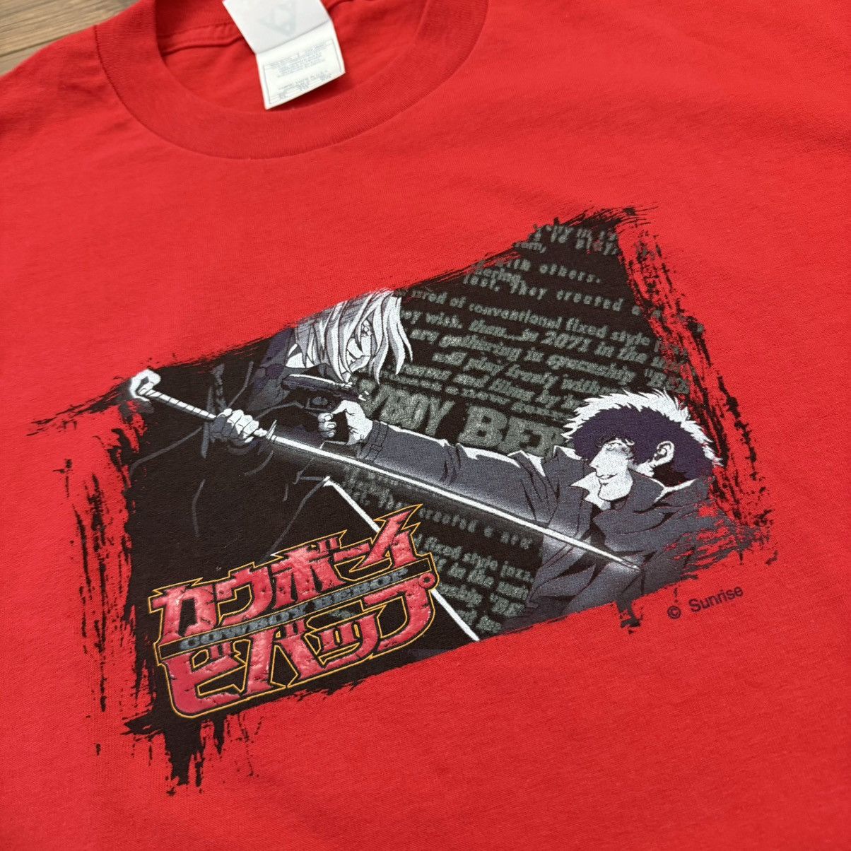 Other Vintage Red Cowboy Bebop Spike Bounty Hunter Anime Shirt Size US XL / EU 56 / 4 - 2 Thumbnail