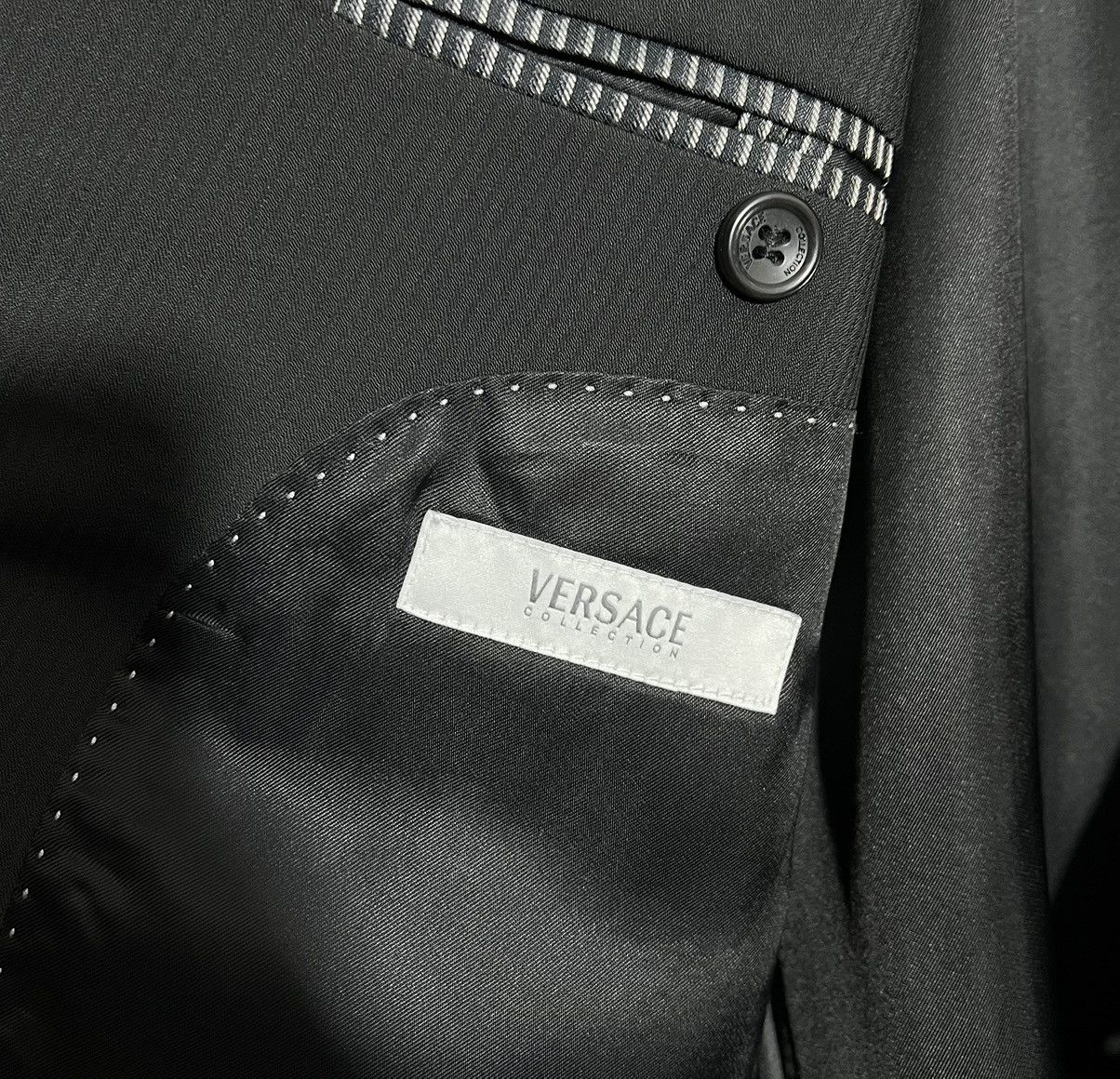 Versace Collection Two Button Black Blazer