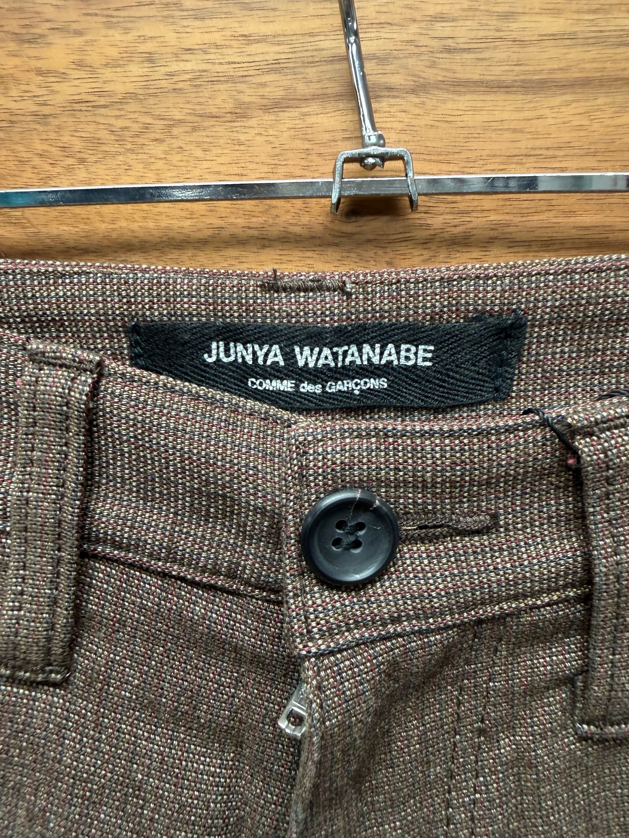 Junya Watanabe 2002 Junya Watanabe ‘Rustic’ Pinstripe Flared Leg Trousers Size US 29 - 2 Thumbnail