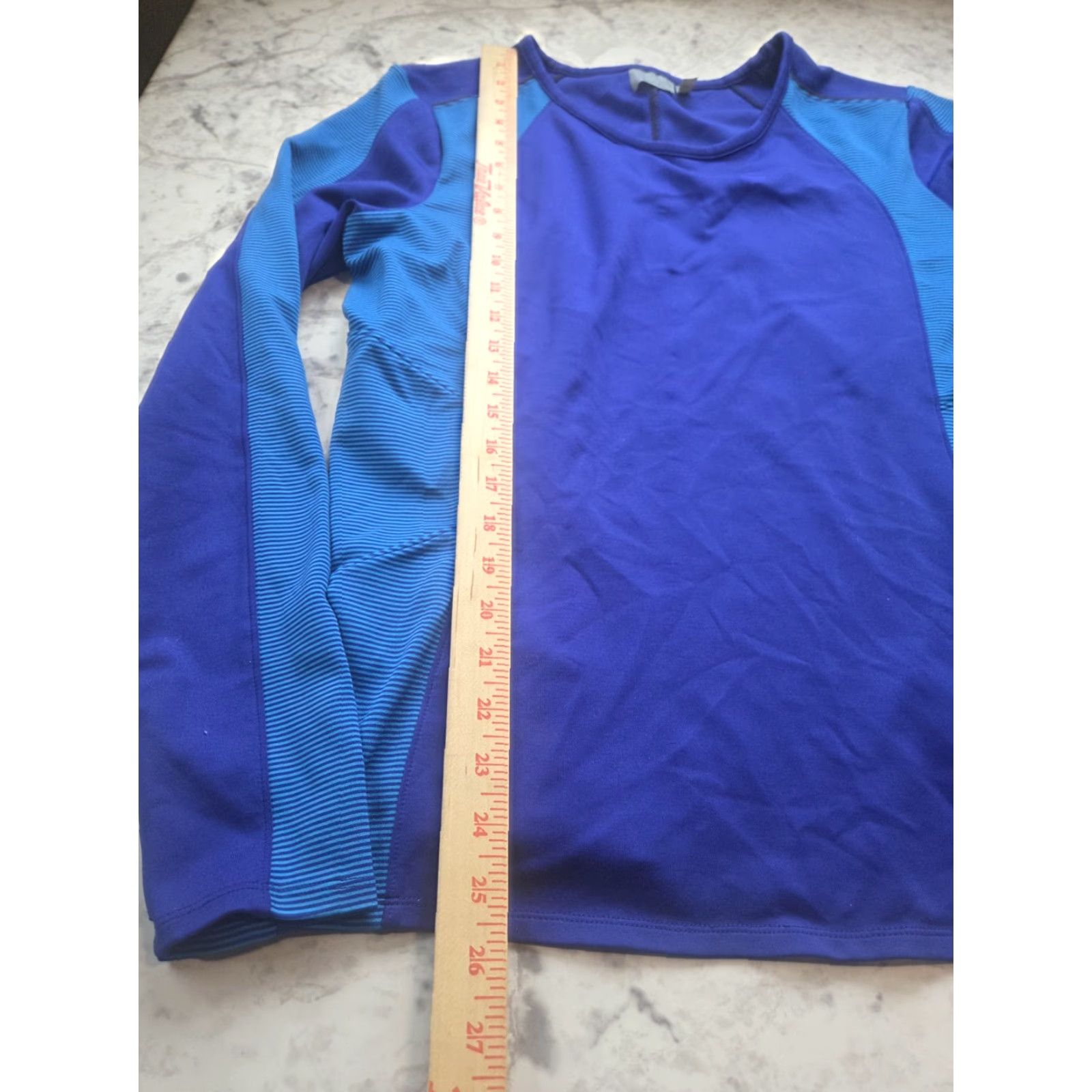 Athleta Athleta Athletic Top Women's XL Blue Long Sleeve Dry Fit Pullover Size XL / US 12-14 / IT 48-50 - 5 Thumbnail