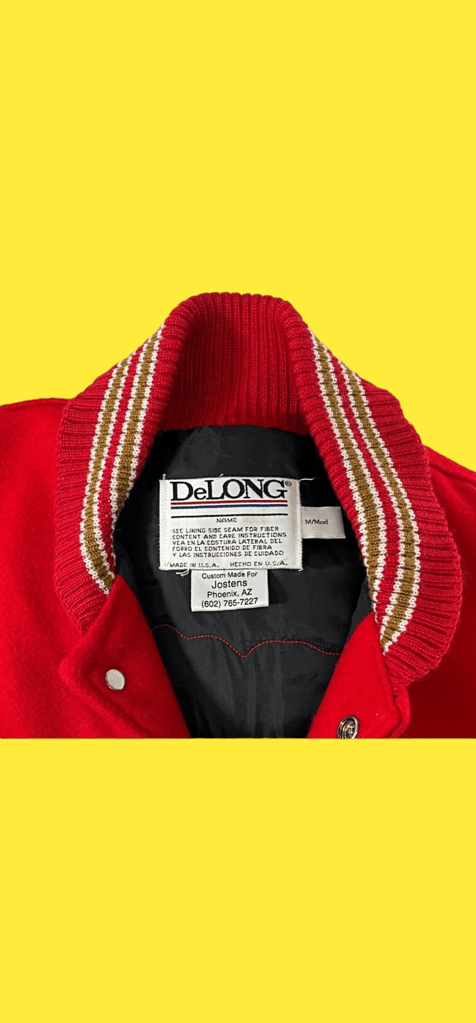 Delong Varsity Jackets Vintage red varsity jacket Size US M / EU 48-50 / 2 - 3 Thumbnail