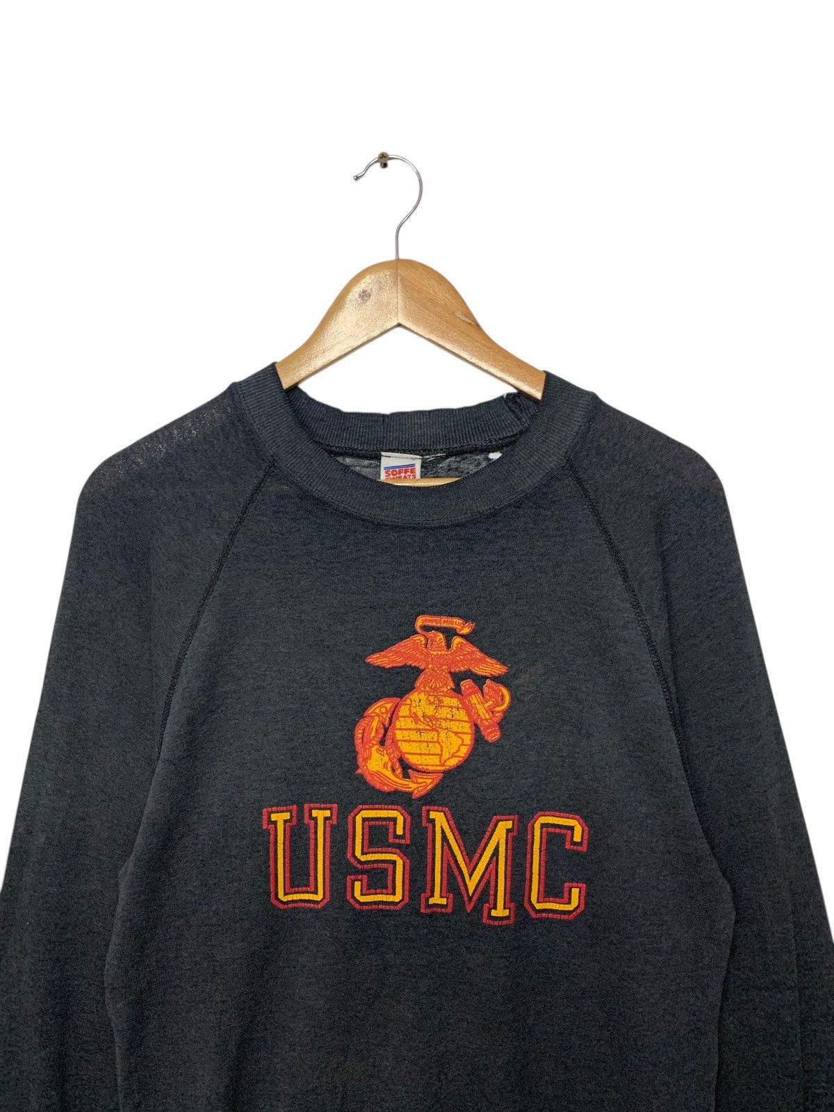Other Vintage Distressed 80's USMC Big Logo Sweatshirt Size US M / EU 48-50 / 2 - 4 Thumbnail