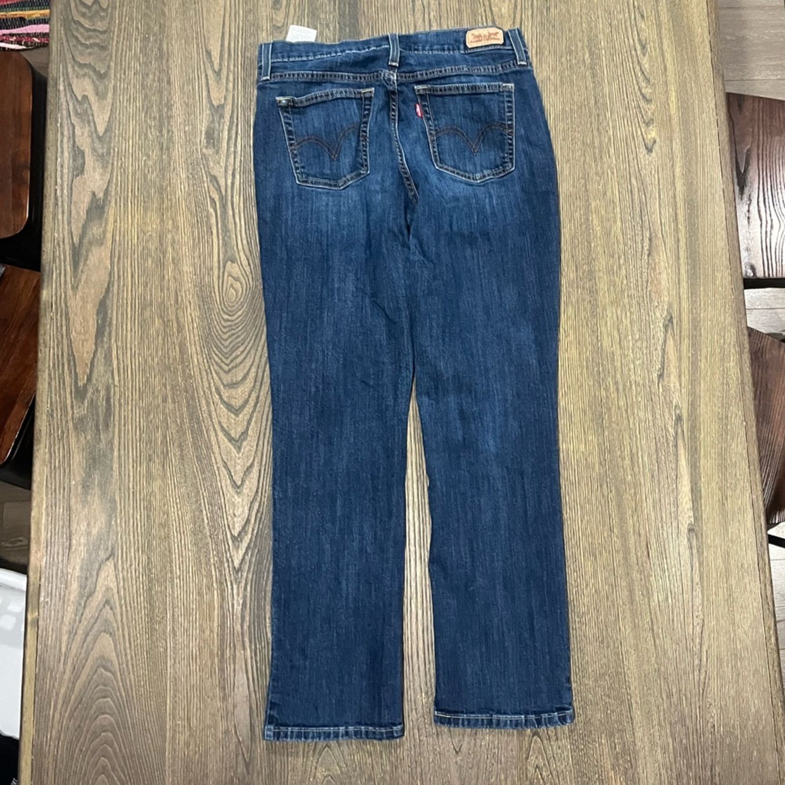 Levi's Levis 505 Straight Leg Jeans Mid Rise Medium Wash Cotton Size US 30 / EU 46 - 10 Thumbnail
