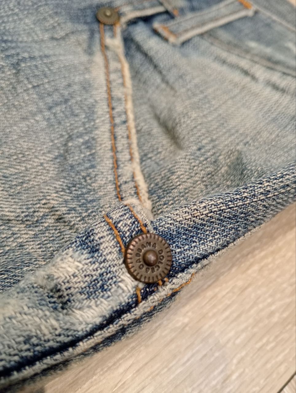 Dolce & Gabbana DOLCE & GABBANA BLUE DENIM DISTRESSED PANTS Size US 32 / EU 48 - 6 Thumbnail