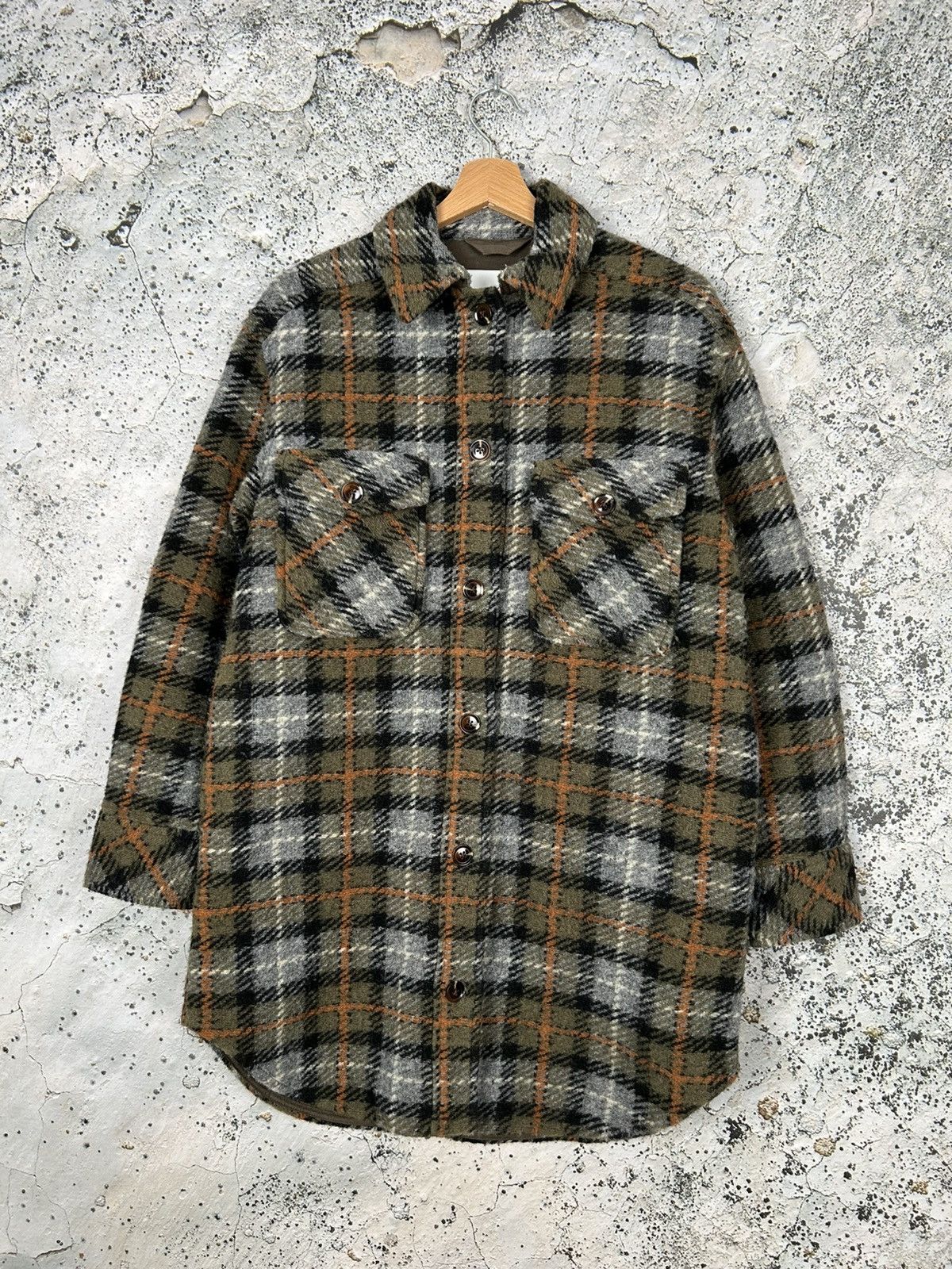 Designer × Samsoe Samsoe Samsoe & Samsoe Wool Overshirt Cloak Avantgarde Designer Size US XS / EU 42 / 0 - 1 Thumbnail