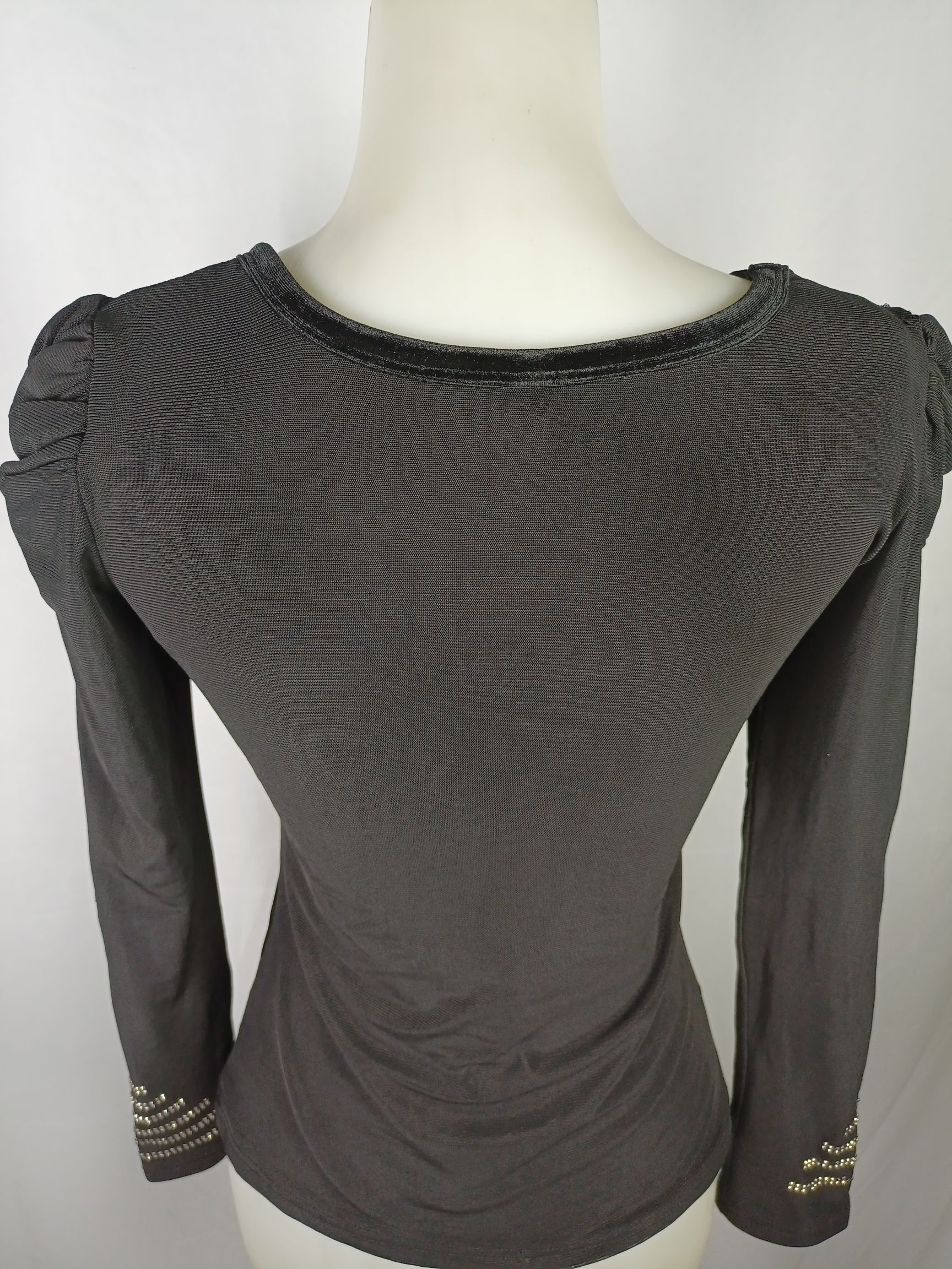 Vintage Women's Velvet Long Sleeve Shirt Size S / US 4 / IT 40 - 13 Thumbnail