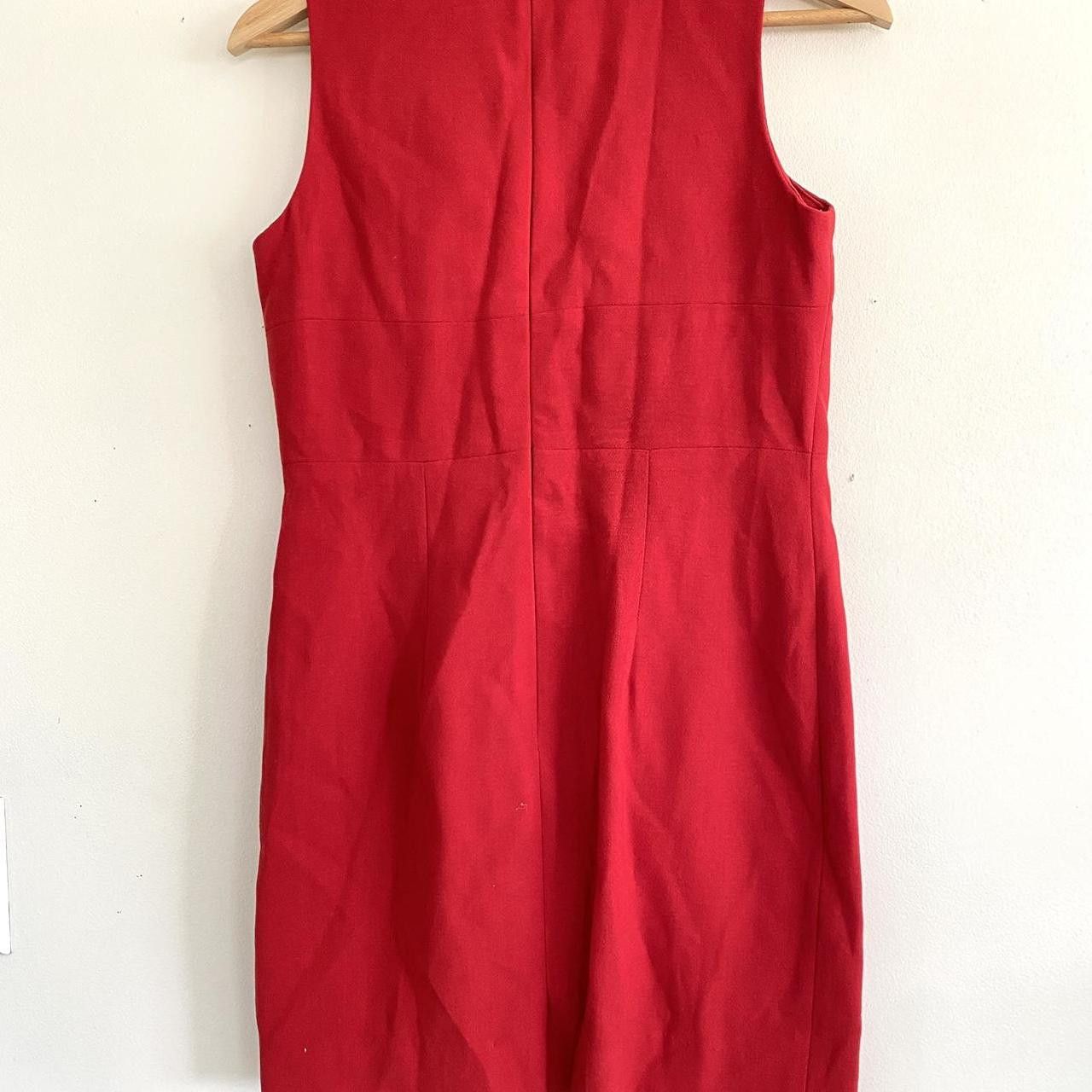 Ann Taylor ANN TAYLOR PETITE WOOL RED MINI DRESS WOMENS SIZE 4 PETITES Size S / US 4 / IT 40 - 7 Thumbnail