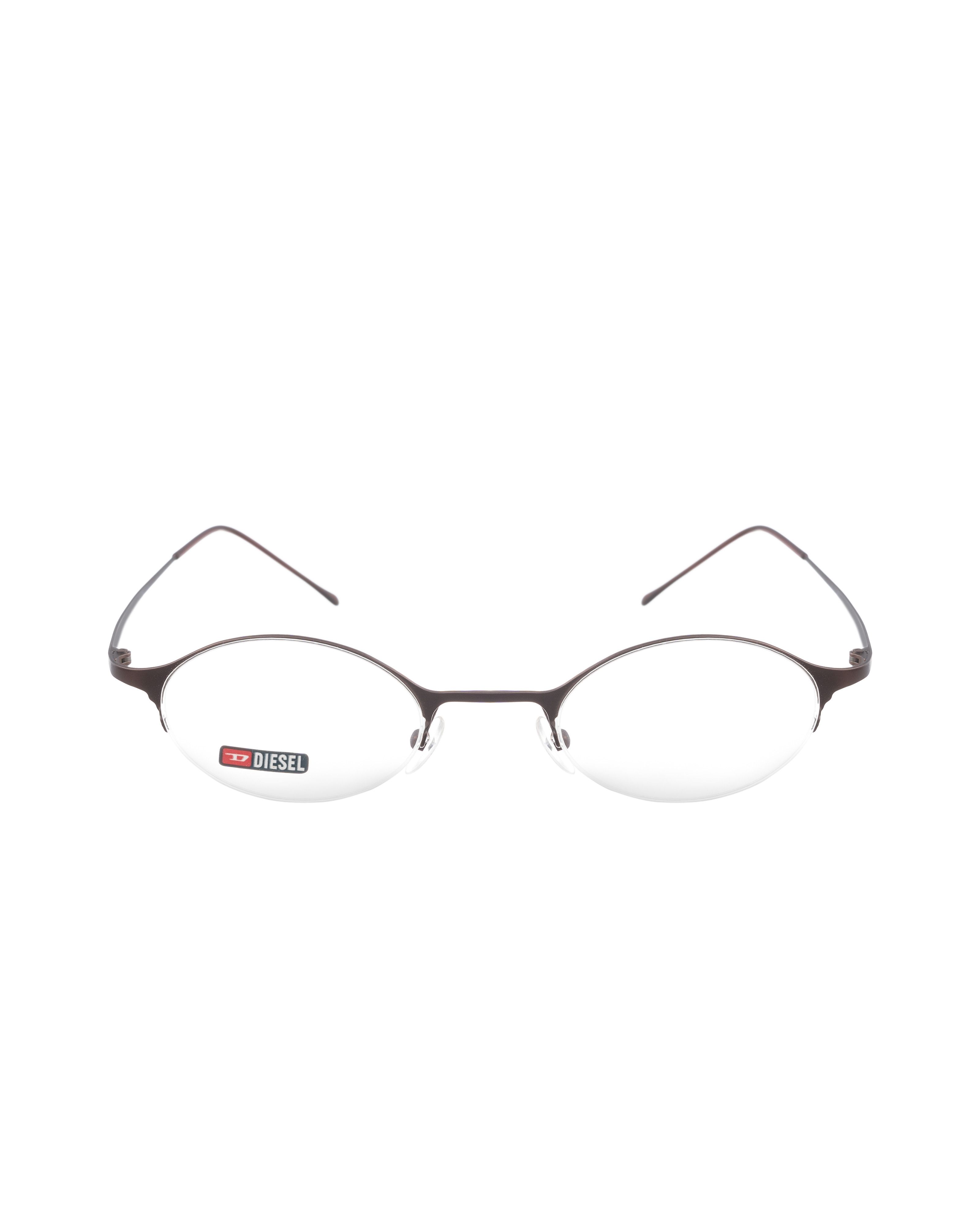 Diesel Diesel '00s Brown Metallic Half-Rim Mini Glasses Size ONE SIZE - 2 Thumbnail