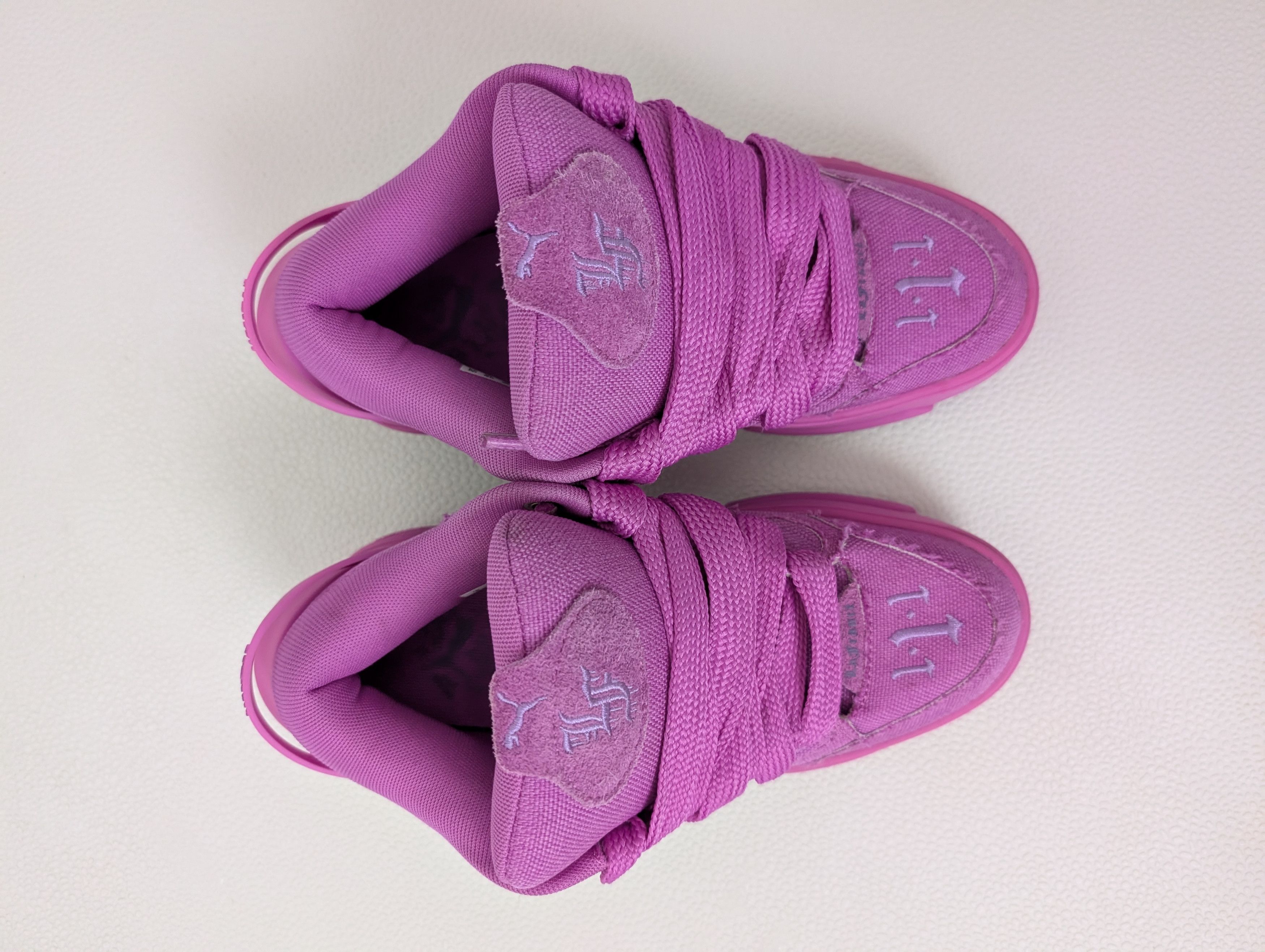 Puma PUMA x LaFrancé Butterfly Amare Pink Canvas Sneakers Size US 6 / IT 36 - 3 Thumbnail