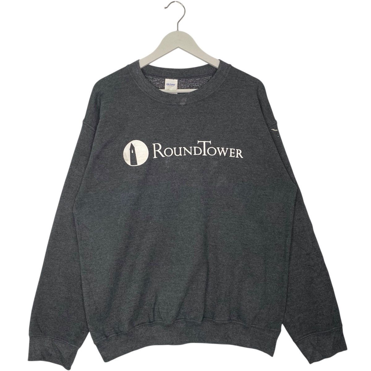 Vintage Vintage Round Tower Sweatshirt Crewneck Dark Grey Size US M / EU 48-50 / 2 - 1 Thumbnail
