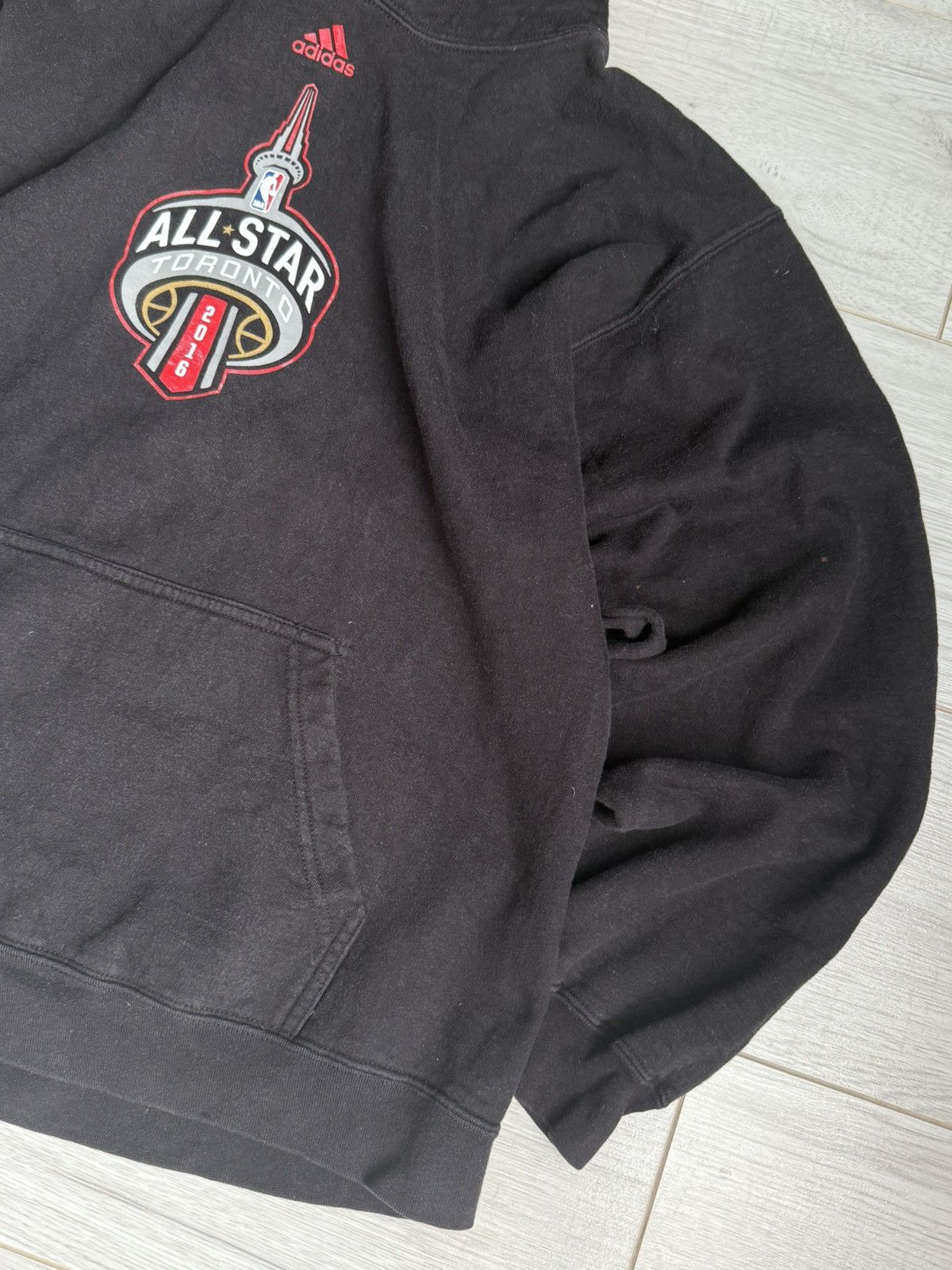 NBA Adidas NBA All-Star Game 2016 Toronto Black Hoodie with Logo Size US L / EU 52-54 / 3 - 2 Thumbnail