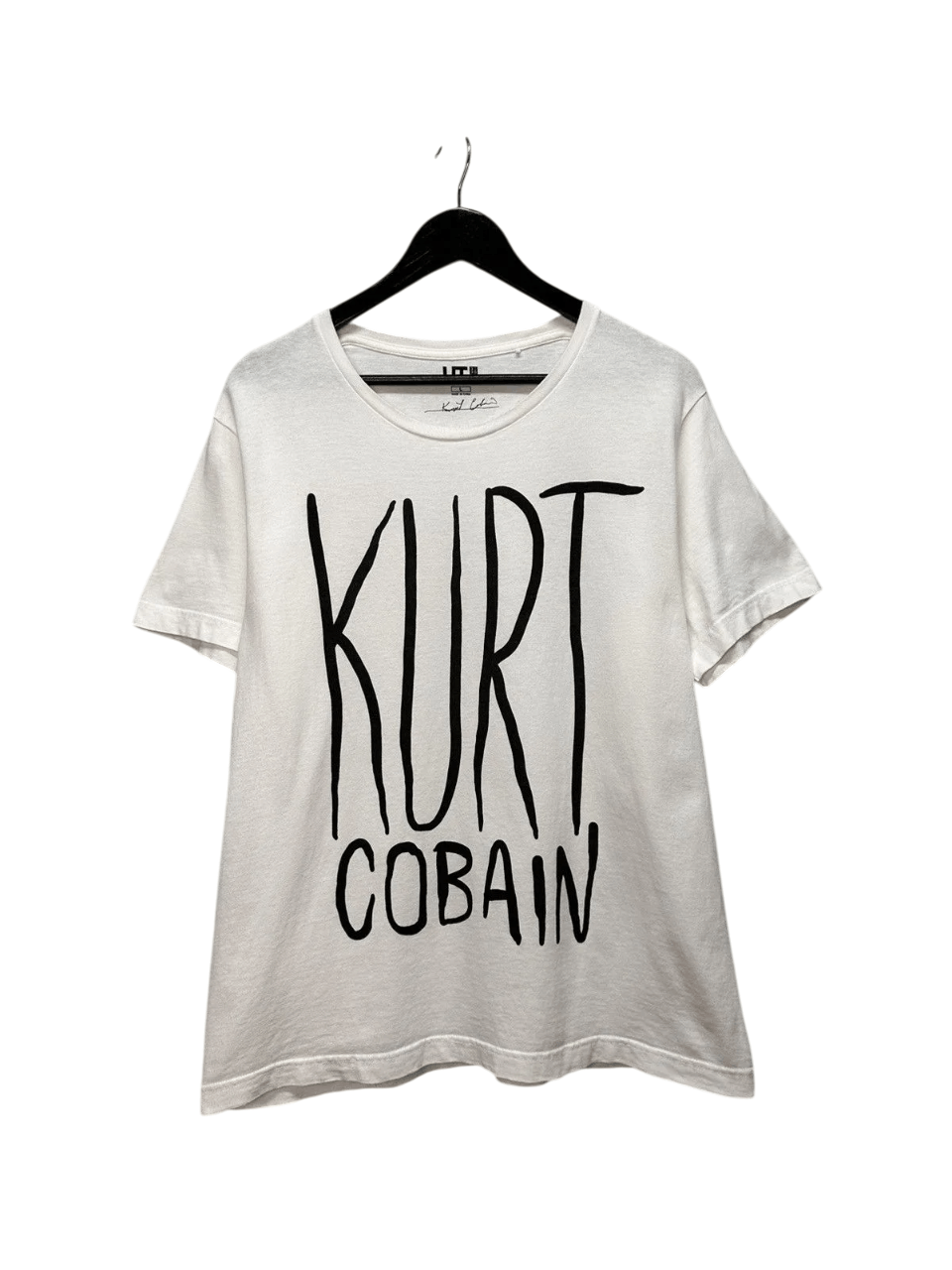 Band Tees 👉 Uniqlo Kurt Cobain Nirvana Band Tee Crazy Travis Y2K Size US L / EU 52-54 / 3 - 2 Thumbnail