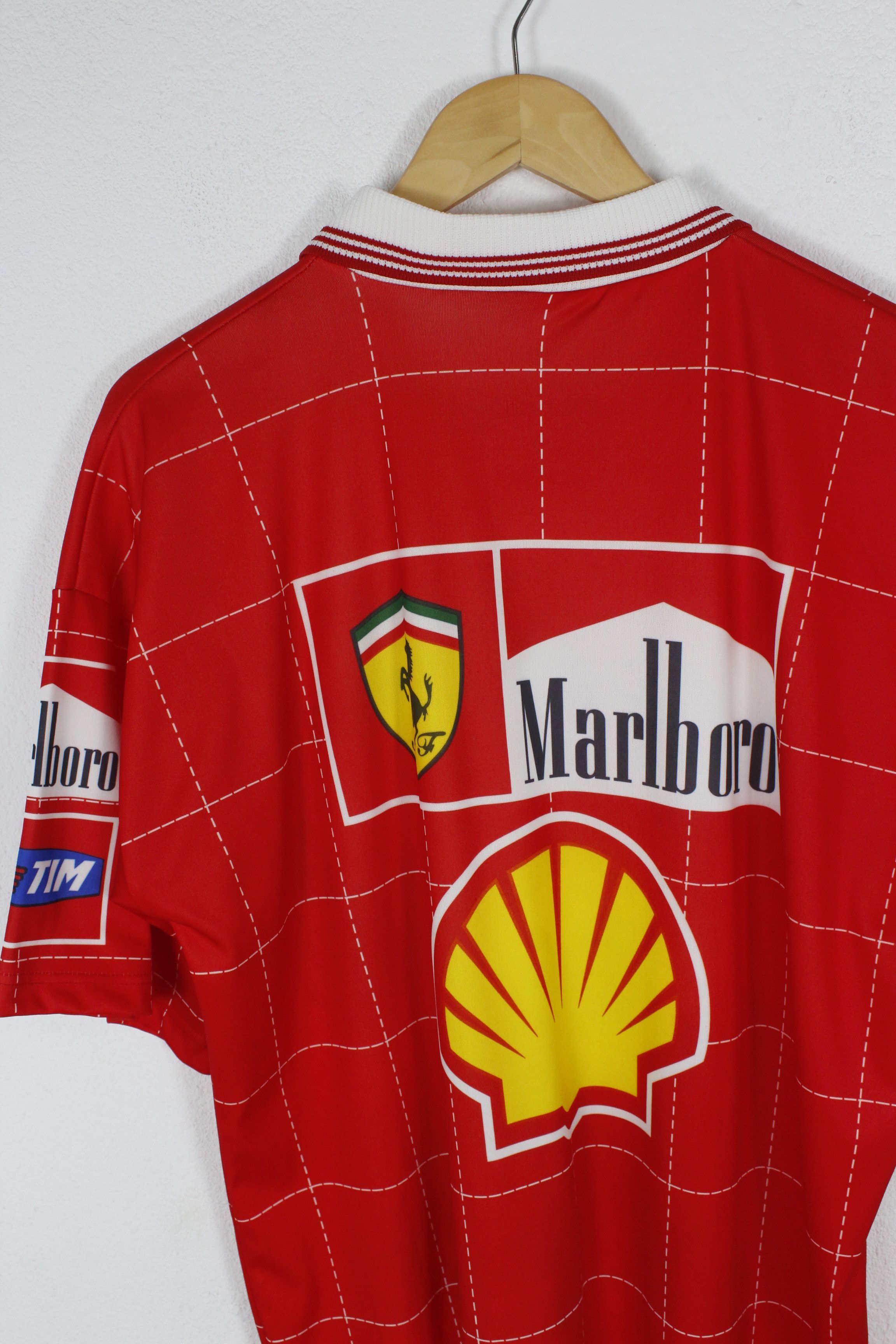 Ferrari Vintage Ferrari Schumacher F1 Racing Jersey Tee T-shirt Size US XXL / EU 58 / 5 - 6 Thumbnail