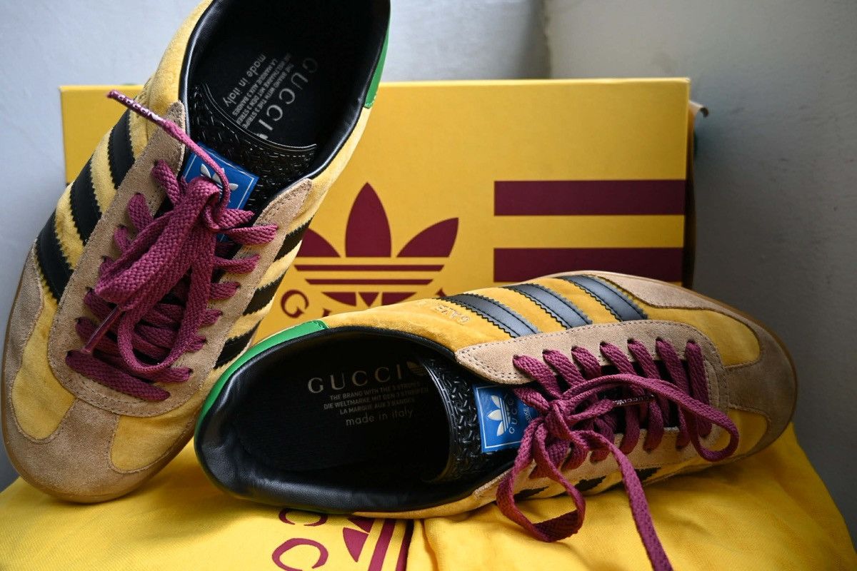 Adidas × Gucci Gucci x Adidas Softy velvet gazelle samba Size US 8 / EU 41 - 3 Thumbnail
