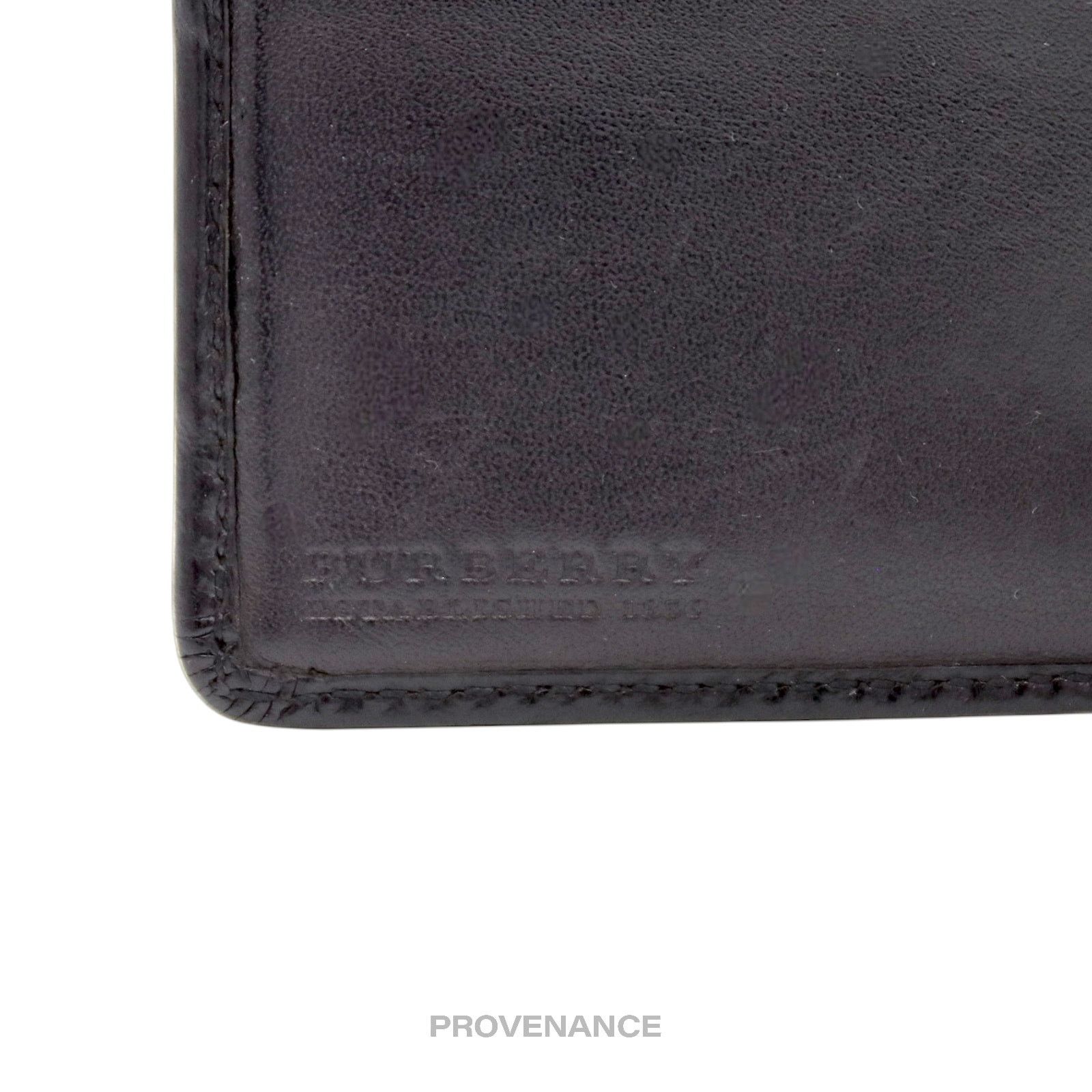 Burberry 🔴 Burberry Bifold Wallet - London Check Black Charcoal Size ONE SIZE - 5 Thumbnail