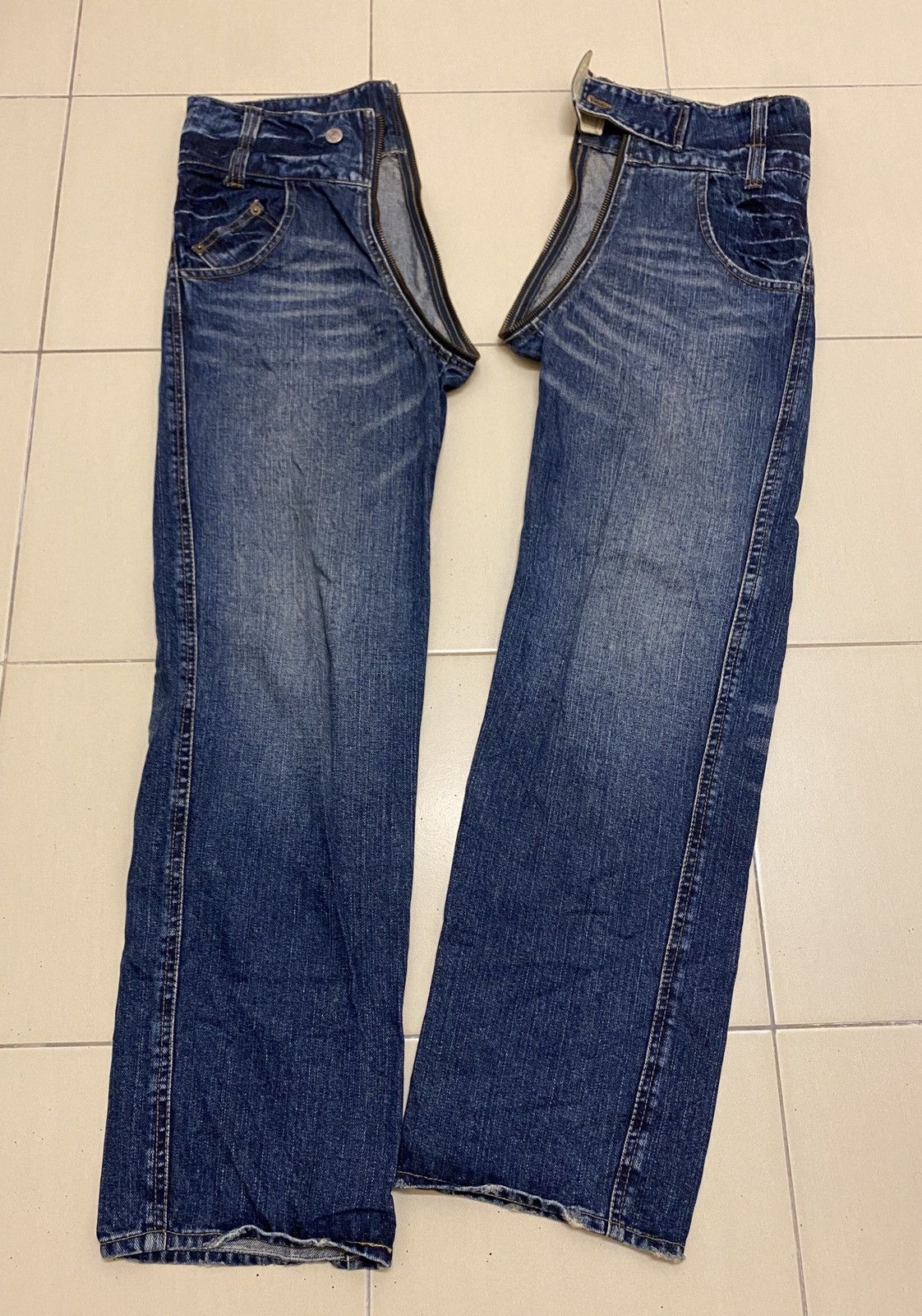 If Six Was Nine × Japanese Brand Double Name All Around Zipper Jeans Size US 31 - 1 Thumbnail