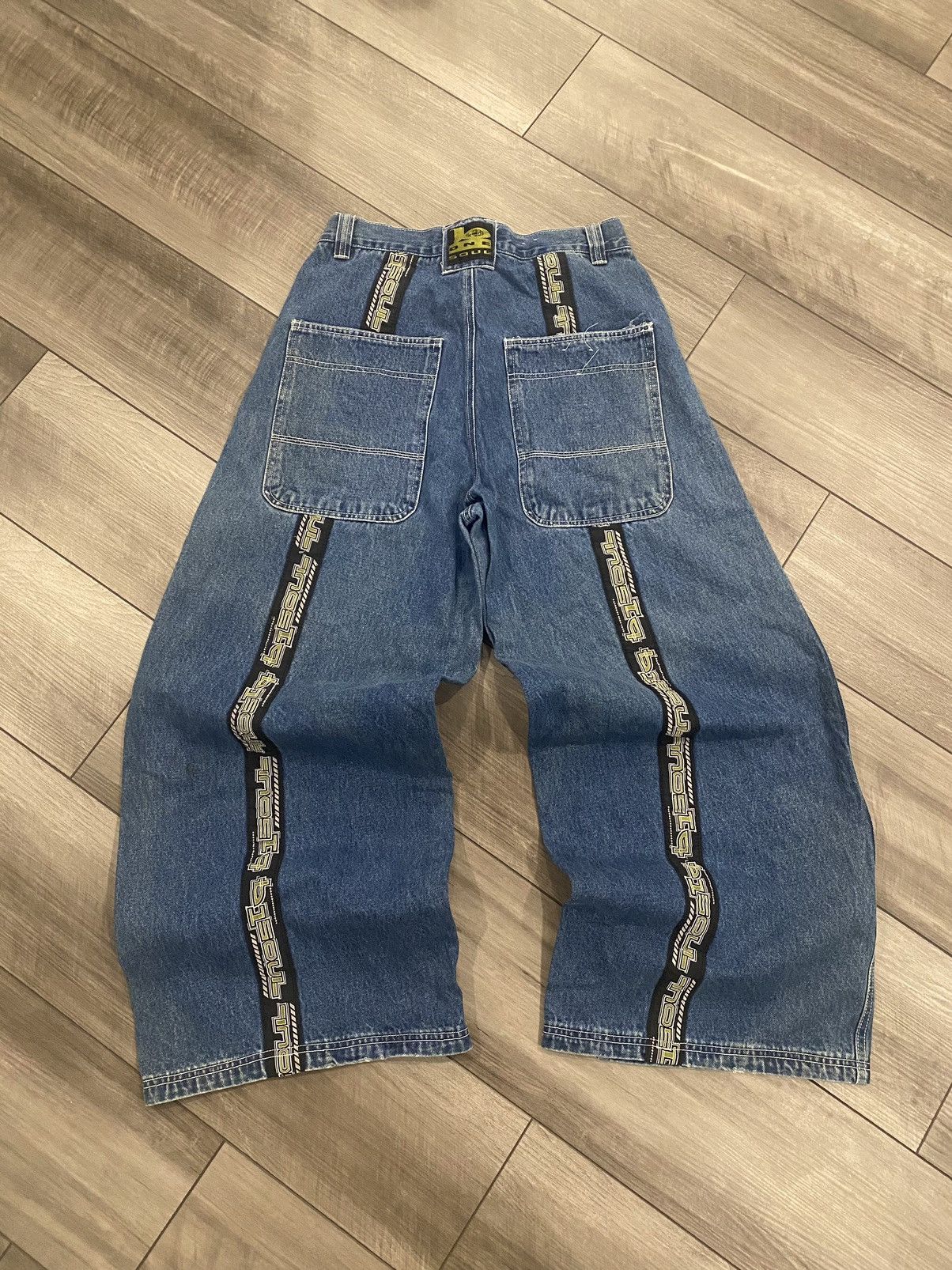 Japanese Brand Crazy Vintage Y2K Baggy Jeans Wide Leg JNCO Skater Style ...