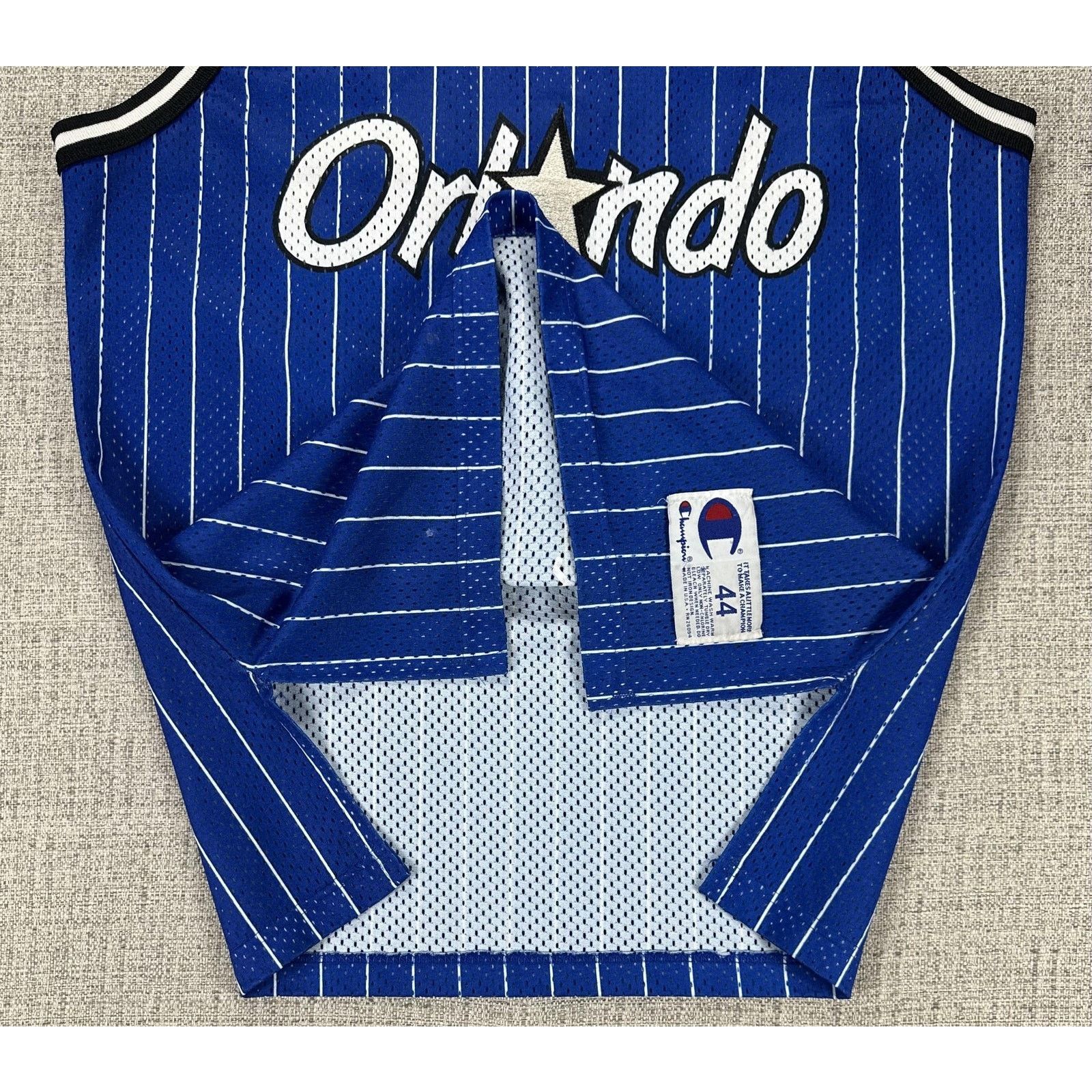 Champion Vintage Orlando Magic Jersey Mens 44 Gold Hardaway Champion Size US L / EU 52-54 / 3 - 5 Thumbnail