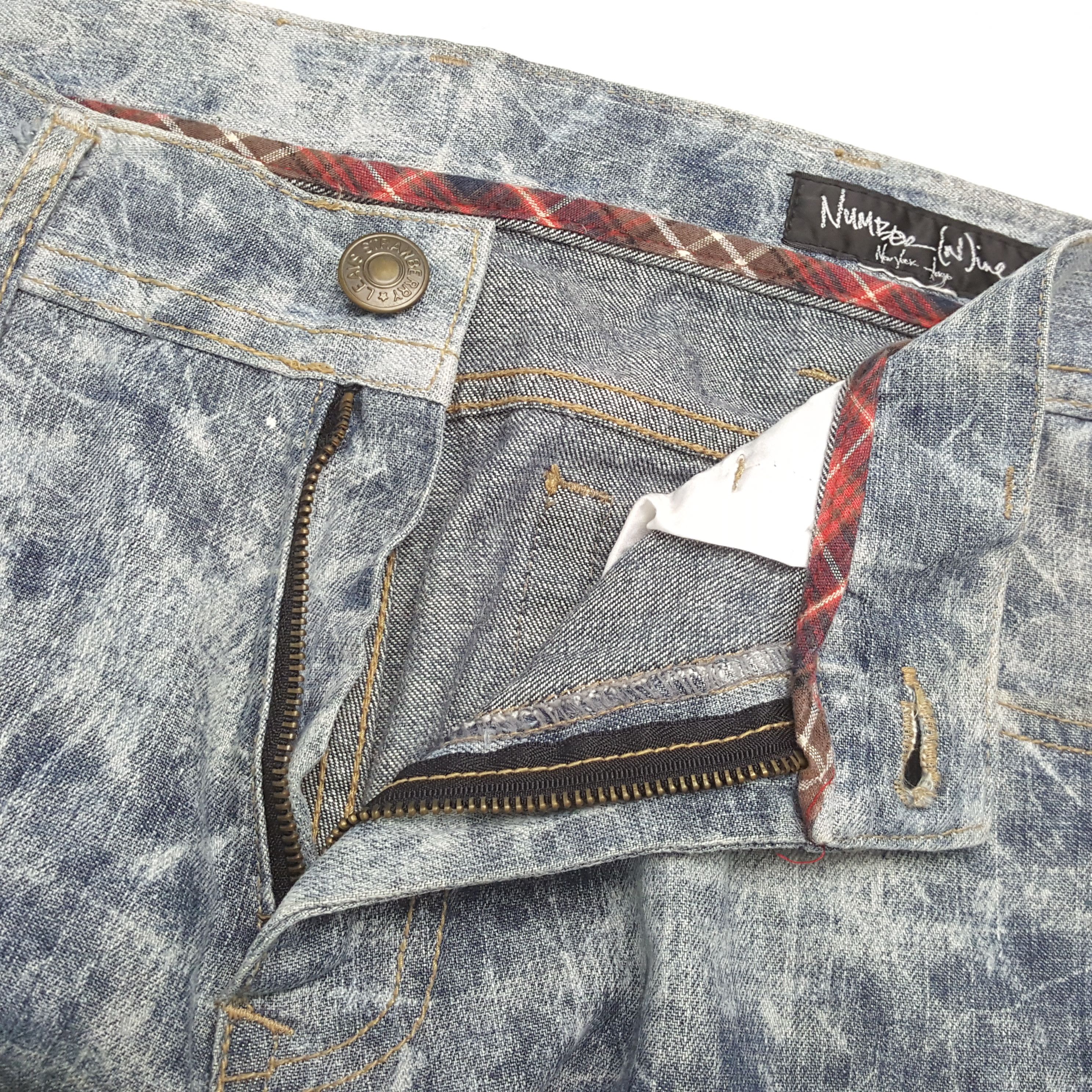 Number (N)ine NUMBER (N)INE Japanese Brand Fashion Design Style Jeans Size US 32 / EU 48 - 12 Thumbnail