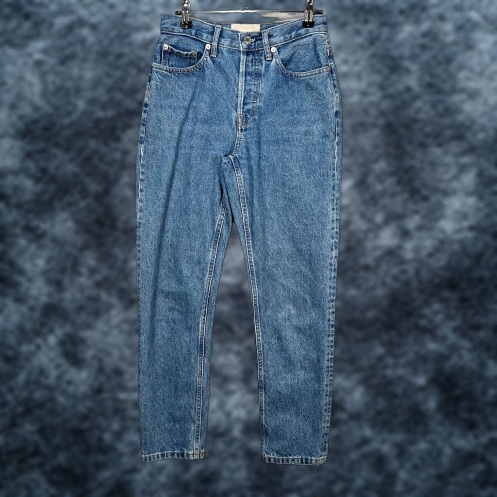 Everlane Everlane The Cheeky Jean High-Rise Straight Leg Denim Womens Size 24 Regular Size 42" / US 20 - 1 Thumbnail