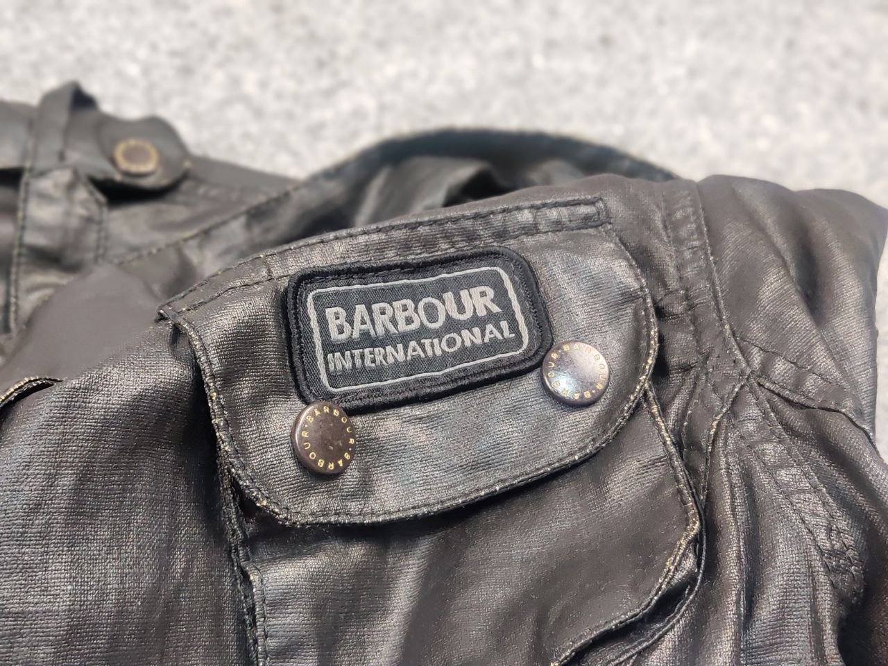 Barbour Barbour International Duralinen Waxed linen Black jacket Size M / US 6-8 / IT 42-44 - 13 Thumbnail