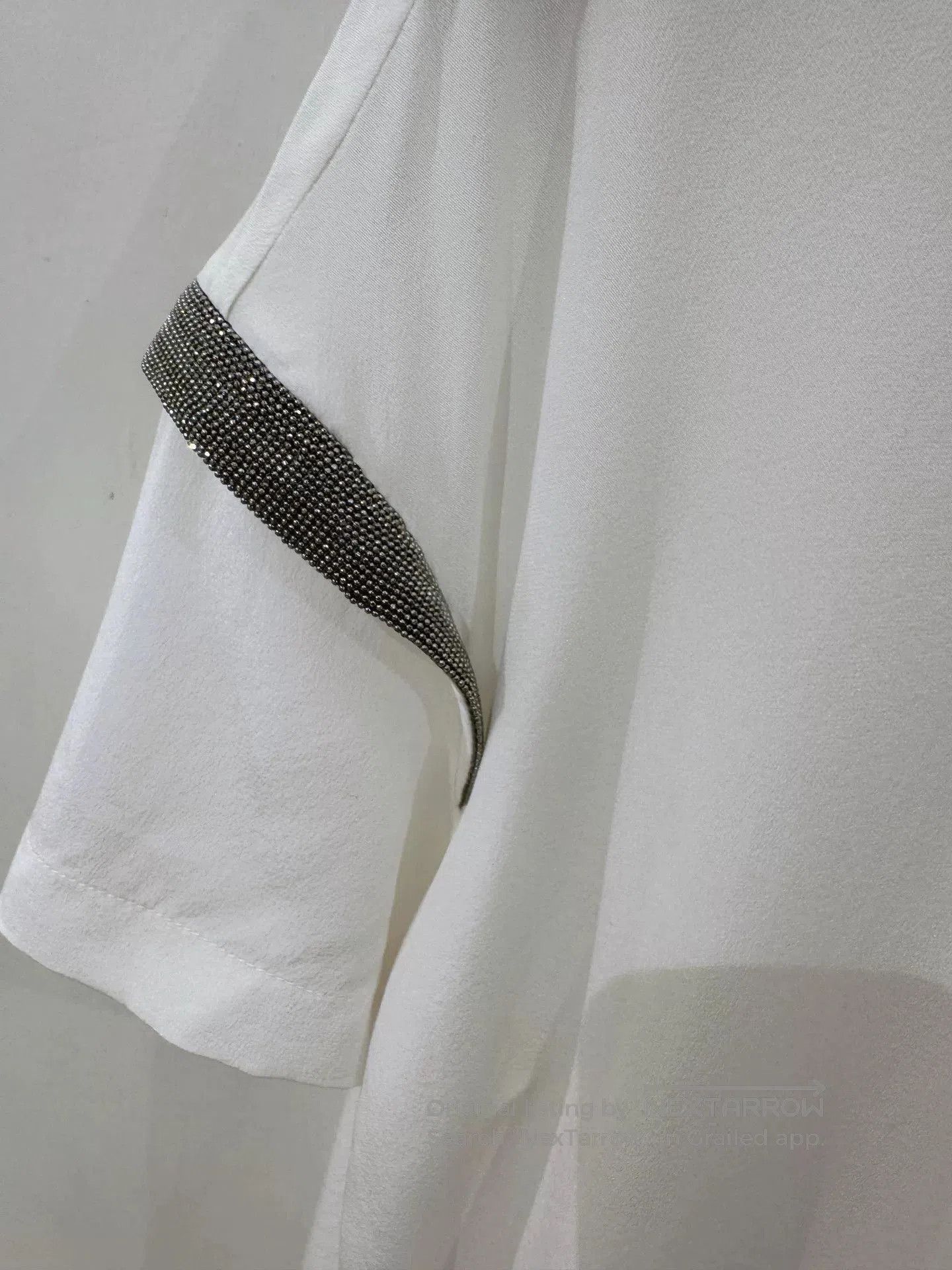 Brunello Cucinelli Brunello Cucinelli Silk Short Sleeve Top. Size US S / EU 44-46 / 1 - 2 Thumbnail