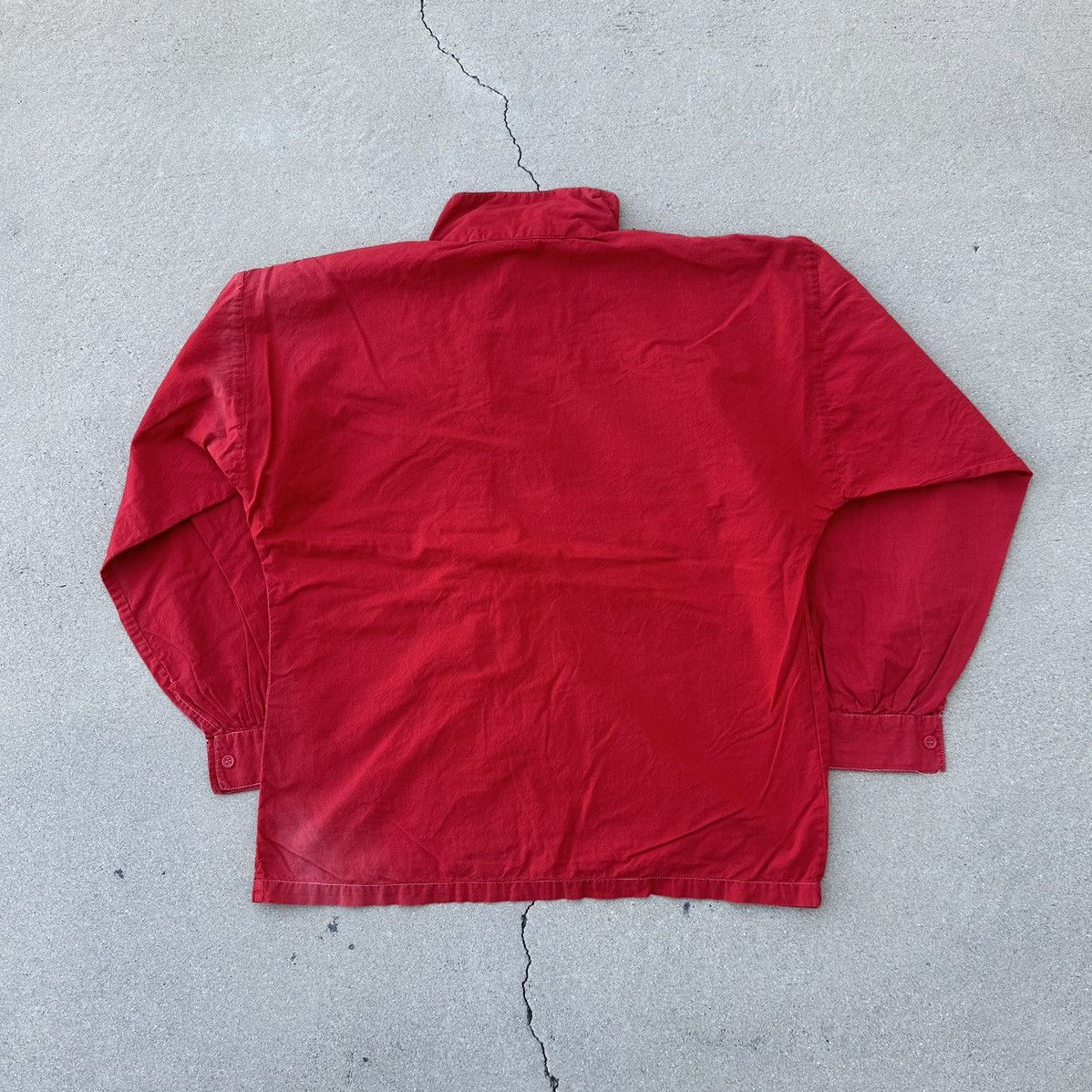 Vintage 1970s Sun Faded Red Cotton Jacket Size US S / EU 44-46 / 1 - 2 Thumbnail