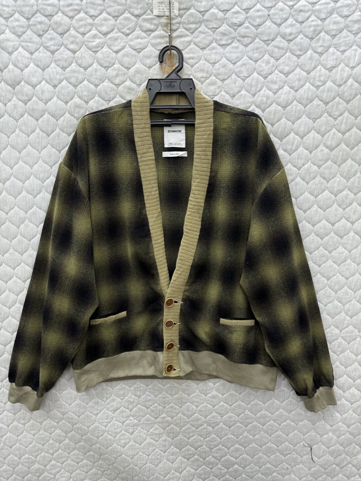 Hypebeast 🔥🔥🔥ARCHIVE BOWWOW OLIVE GREEN BLACK CARDIGAN Size US XL / EU 56 / 4 - 1 Thumbnail
