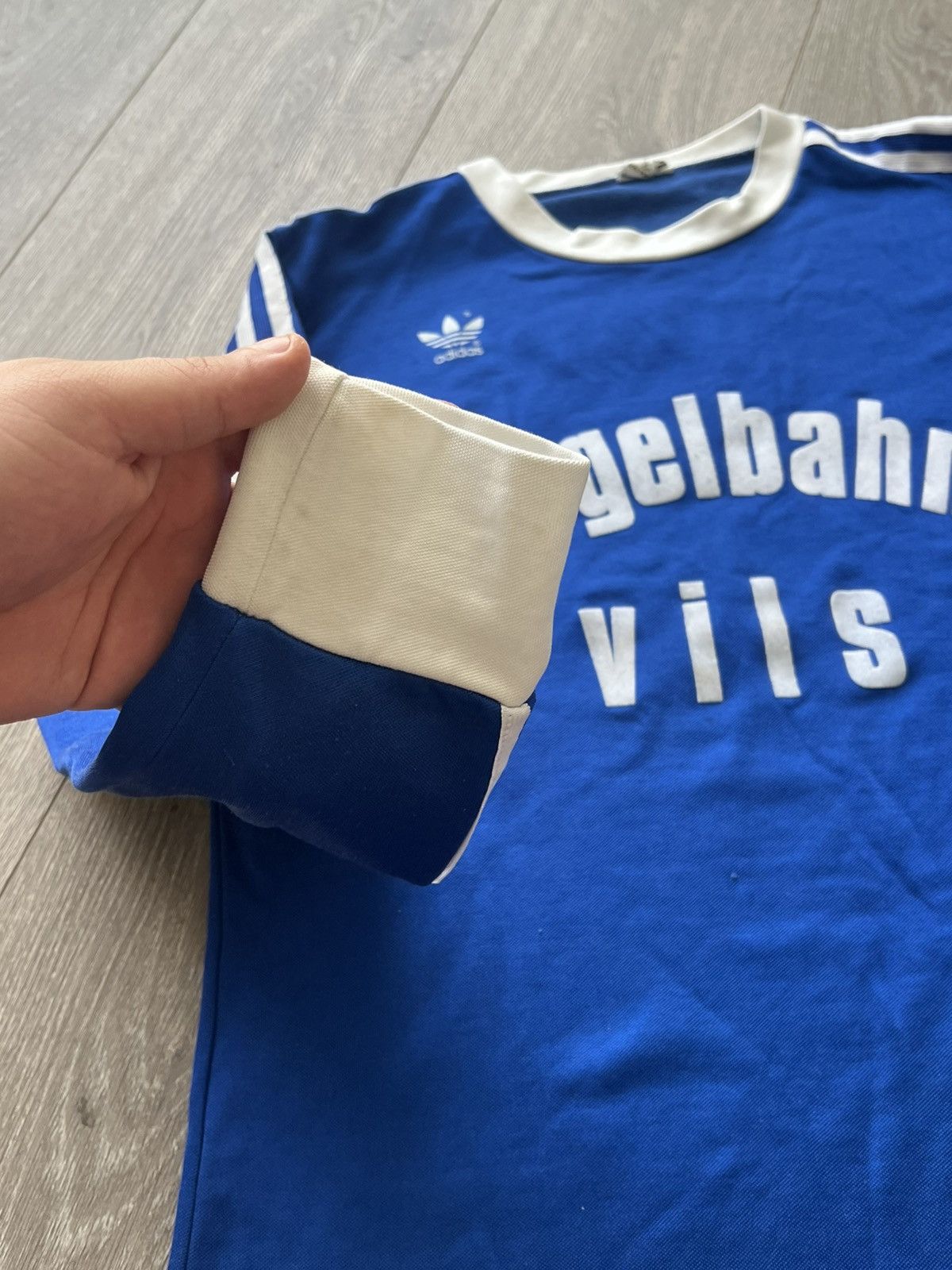 Adidas Vintage 80s Adidas Long Sleeve Jersey Made in West Germany Size US M / EU 48-50 / 2 - 9 Thumbnail