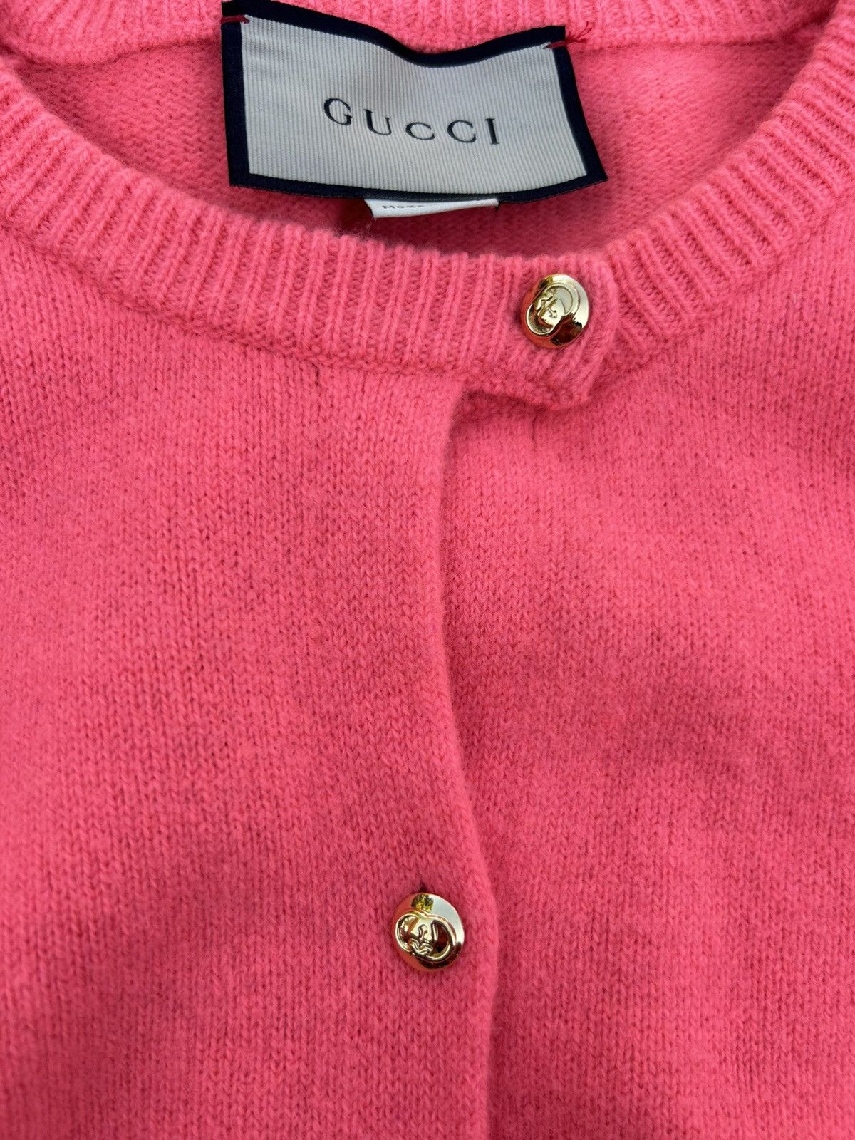 Gucci Wool Mohair Cashmere Cardigan Size S / US 4 / IT 40 - 3 Thumbnail