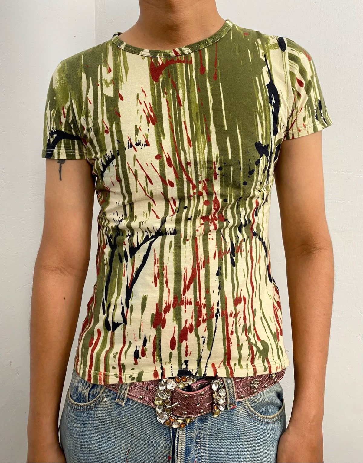 Jean Paul Gaultier AW98 Jean paul gaultier blood paint splatter t-shirt Size US S / EU 44-46 / 1 - 1 Thumbnail