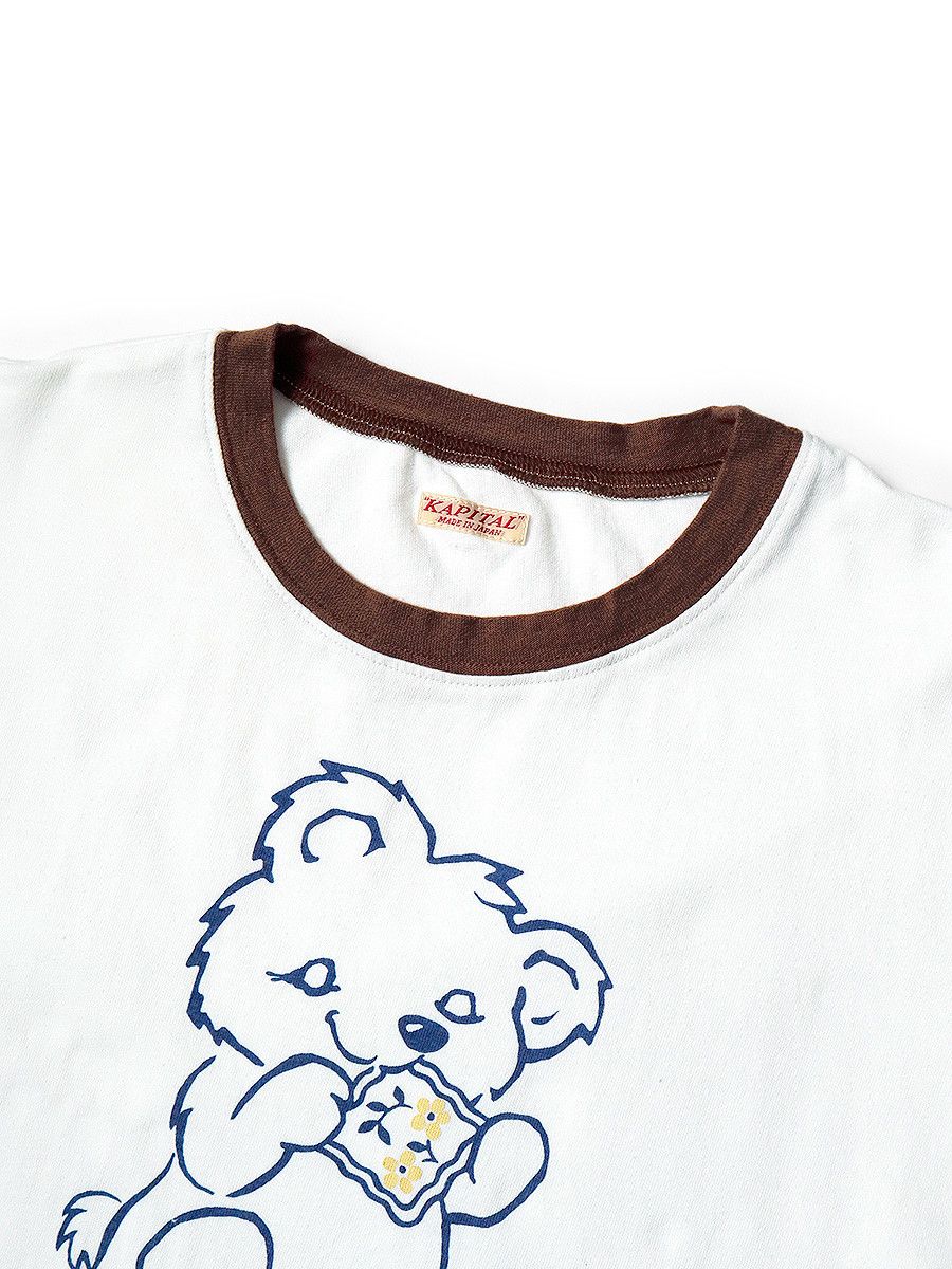 Kapital Kapital Peckish Little Bear Tenjiku Ringer T-Shirt Size US XL / EU 56 / 4 - 7 Thumbnail