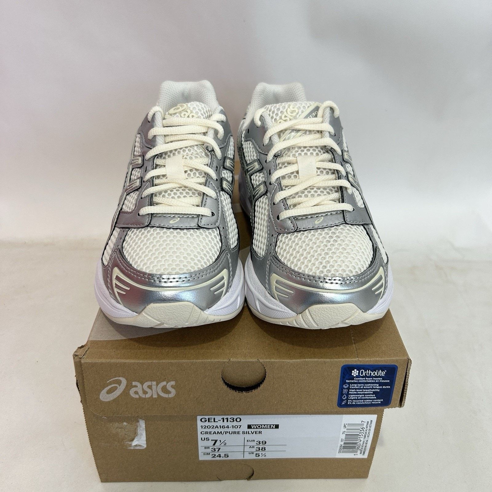Asics ASICS Gel-1130 WMNS “Cream Pure Silver” Size US 7.5 / IT 37.5 - 2 Thumbnail