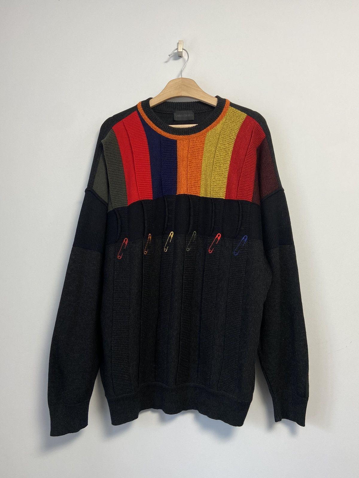 Vintage Carlo Colucci Vintage Sweater 90’s style Size US XL / EU 56 / 4 - 1 Thumbnail
