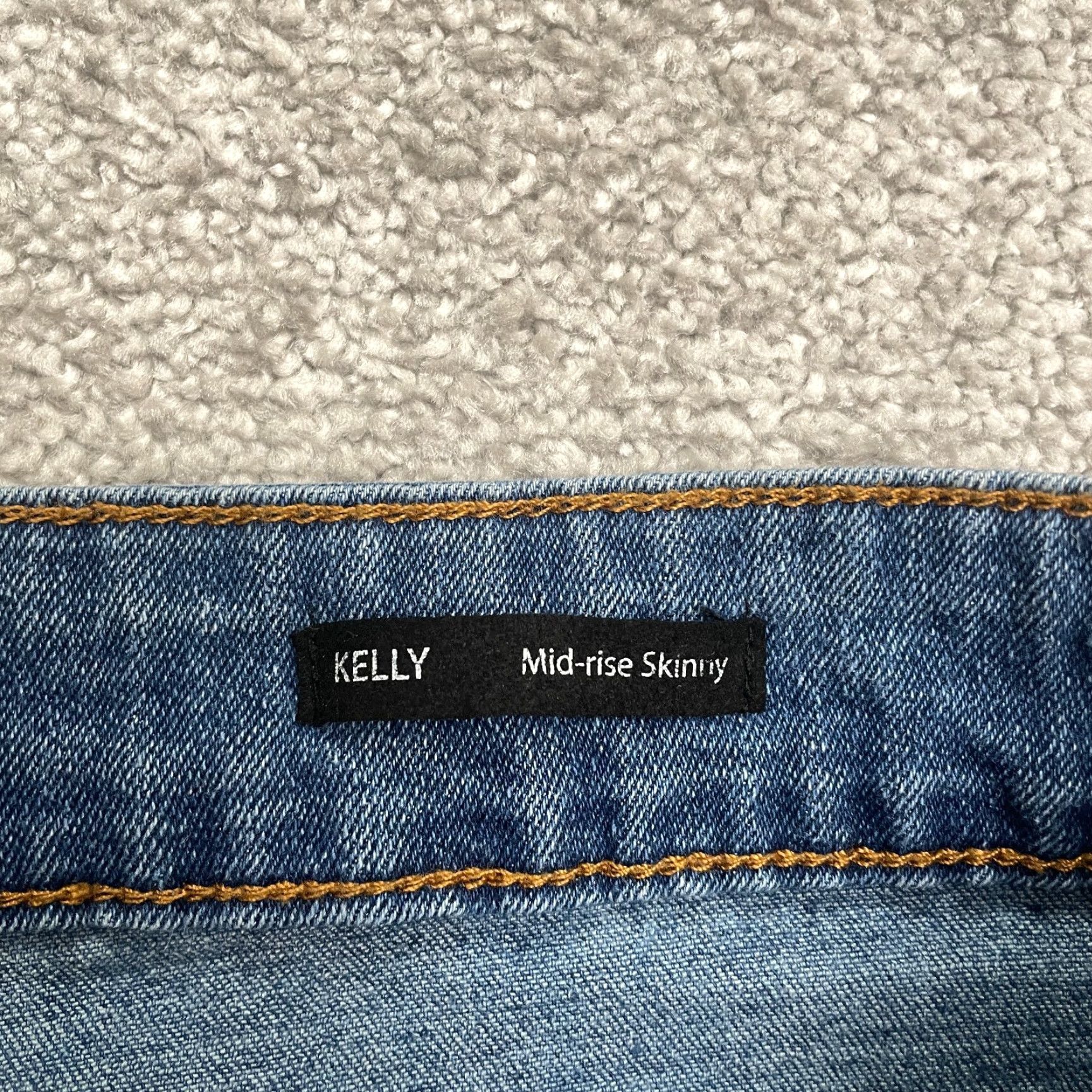 Vintage Tahari Kelly Plus Size 18W Mid Rise Skinny Jeans Womens Blue Medium Wash Stretch 36x27 Size 40" / US 18 - 7 Thumbnail