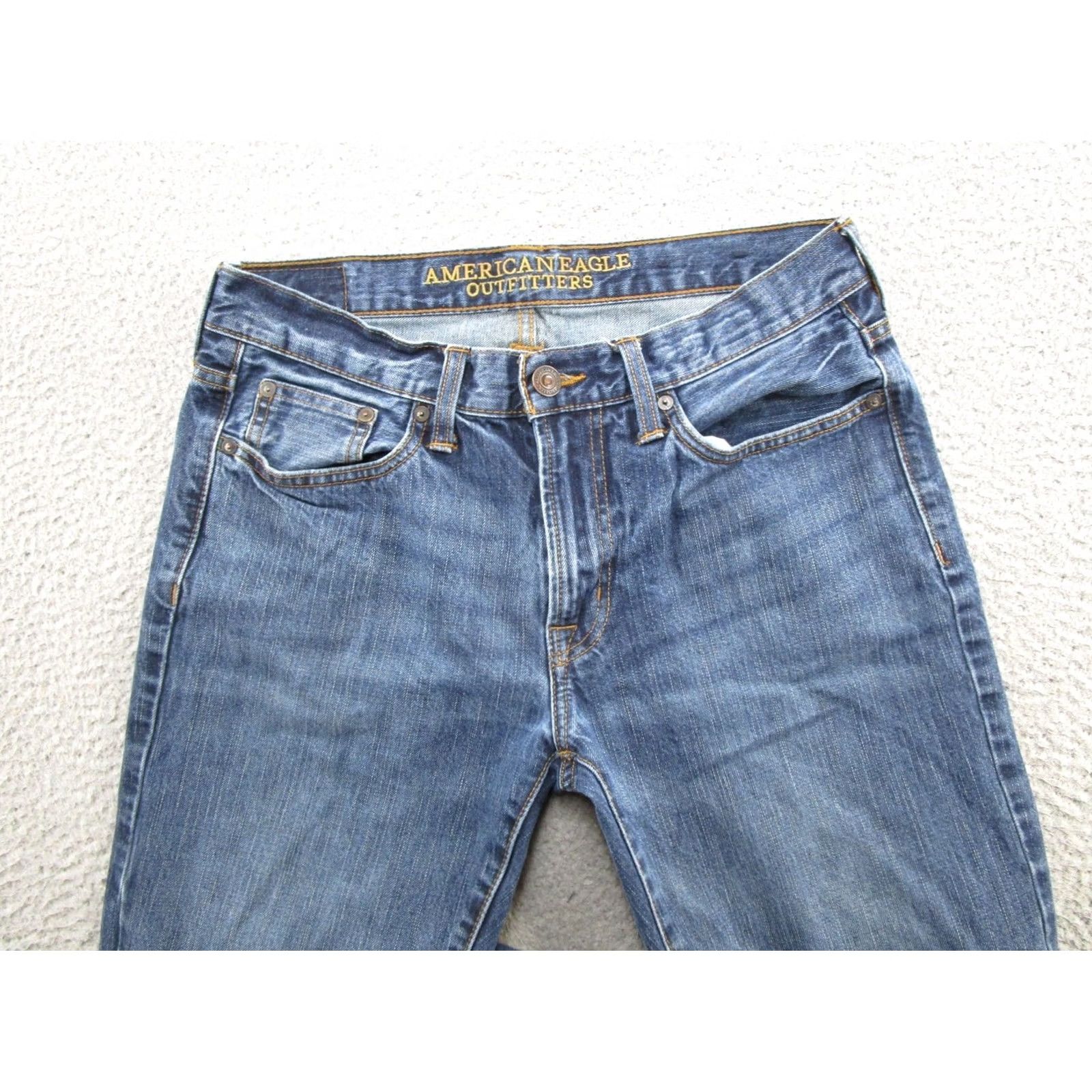 American Eagle Outfitters American Eagle Outfitters Jeans Mens Size 30x34 Straight 5-Pocket Denim Blue Mid Rise 30 in Waist Regular Fit Vintage? Size US 30 / EU 46 - 3 Thumbnail