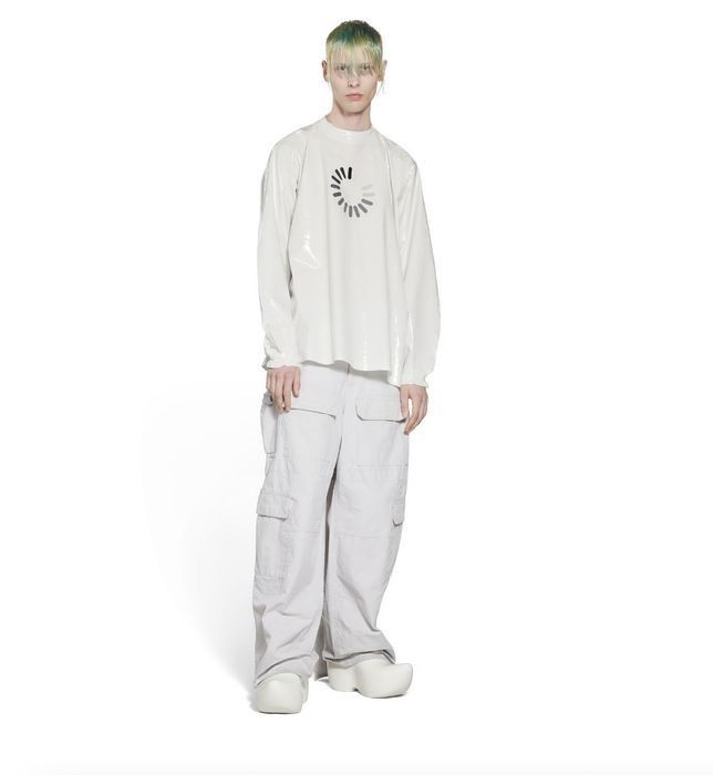Balenciaga 🔥EXCLUSIVE🔥 Laminated Loading Error Jersey Longsleeve Size US M / EU 48-50 / 2 - 7 Thumbnail