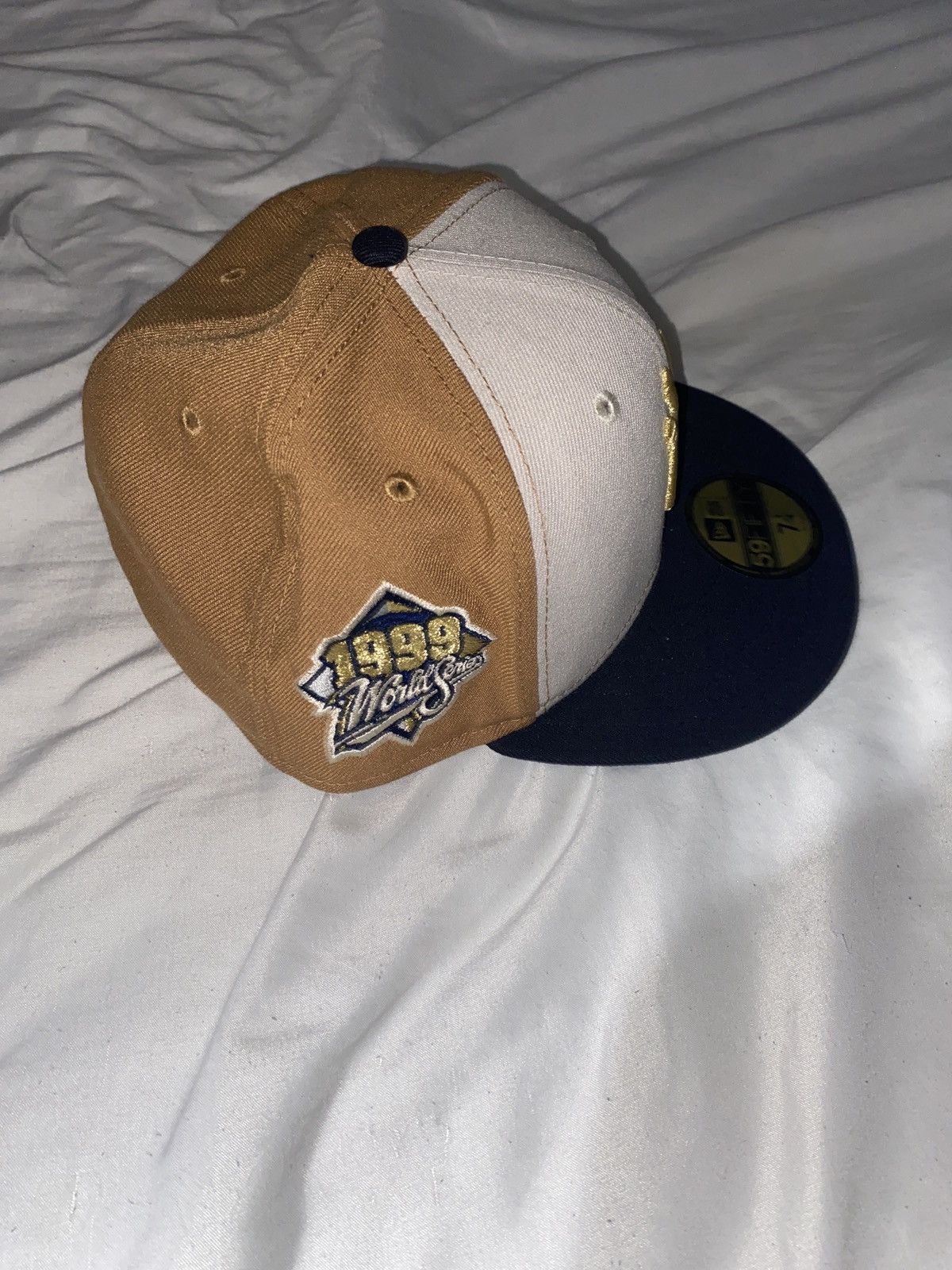 New Era New Era Tan/Gold fitted Size 46 - 1 Thumbnail