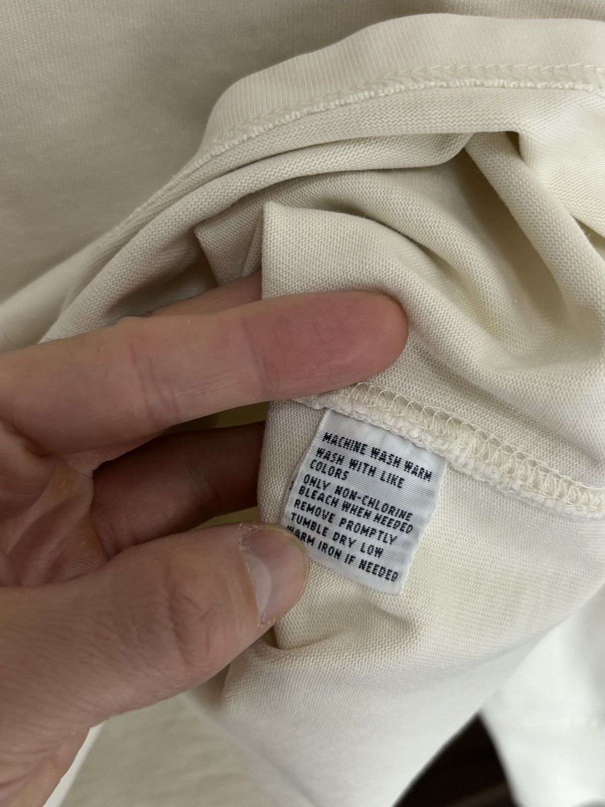 Polo Ralph Lauren Polo Ralph Lauren Creme Vintage Long Sleeve Rugby Over Shirt Size US L / EU 52-54 / 3 - 12 Thumbnail