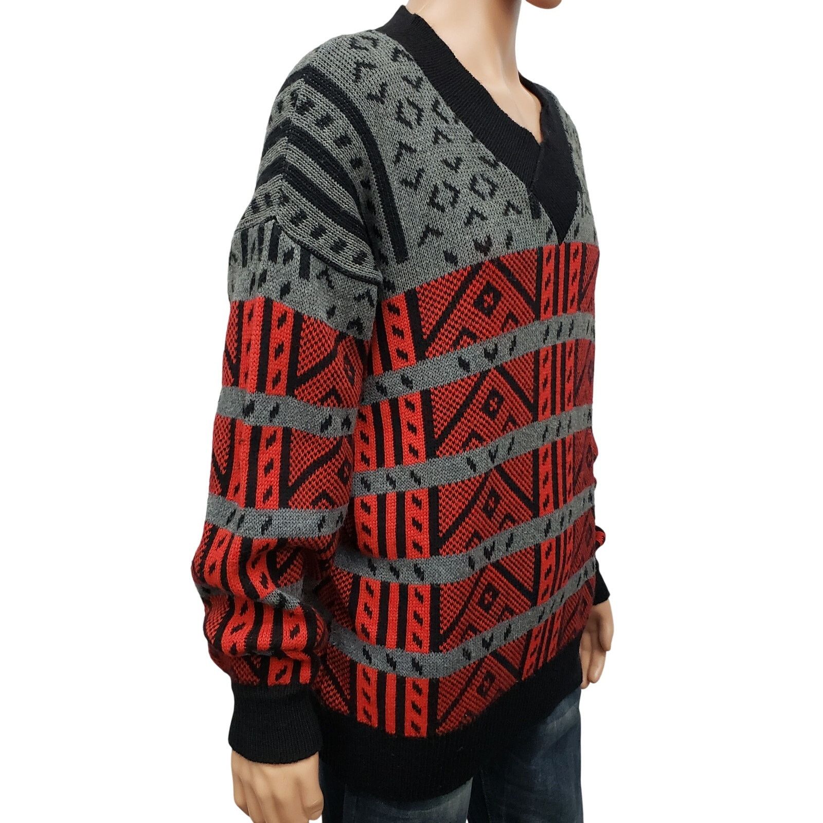 Vintage Made in USA 80s Sweater Lido Sports Wool Blend V-Neck XL Size US XL / EU 56 / 4 - 6 Thumbnail