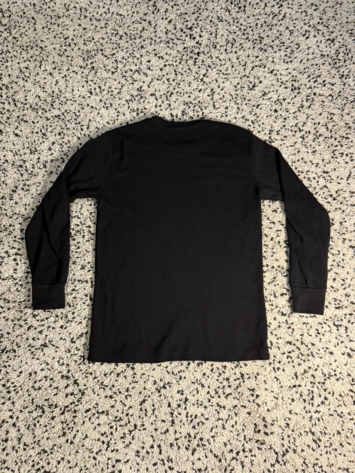 Other Black Waffle Long Sleeve T-Shirt Size US L / EU 52-54 / 3 - 2 Thumbnail